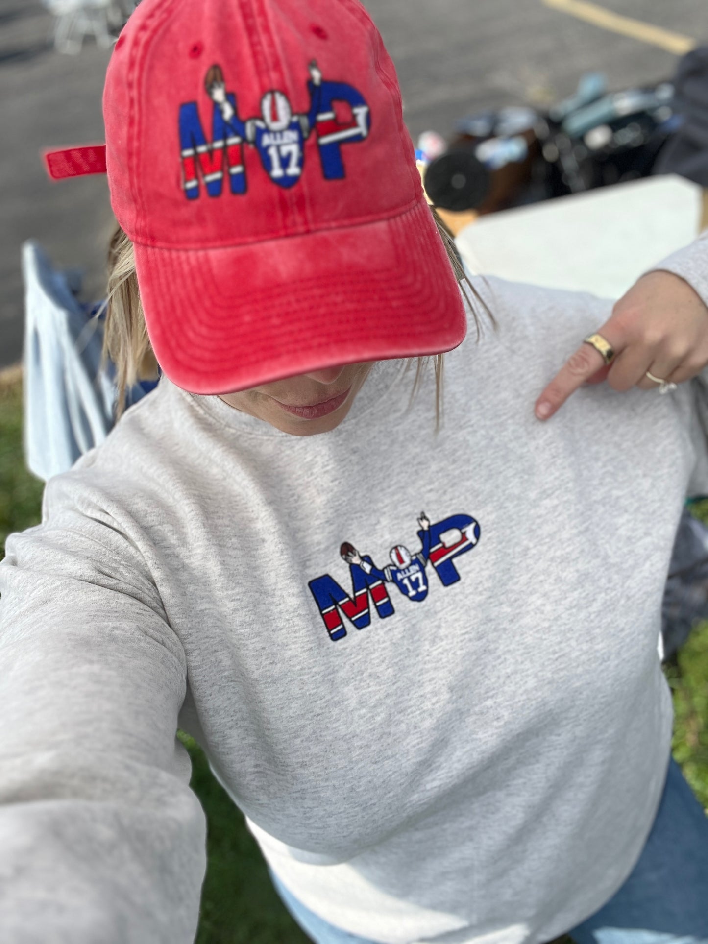 MVP Josh Allen 17 Embroidered Crewneck