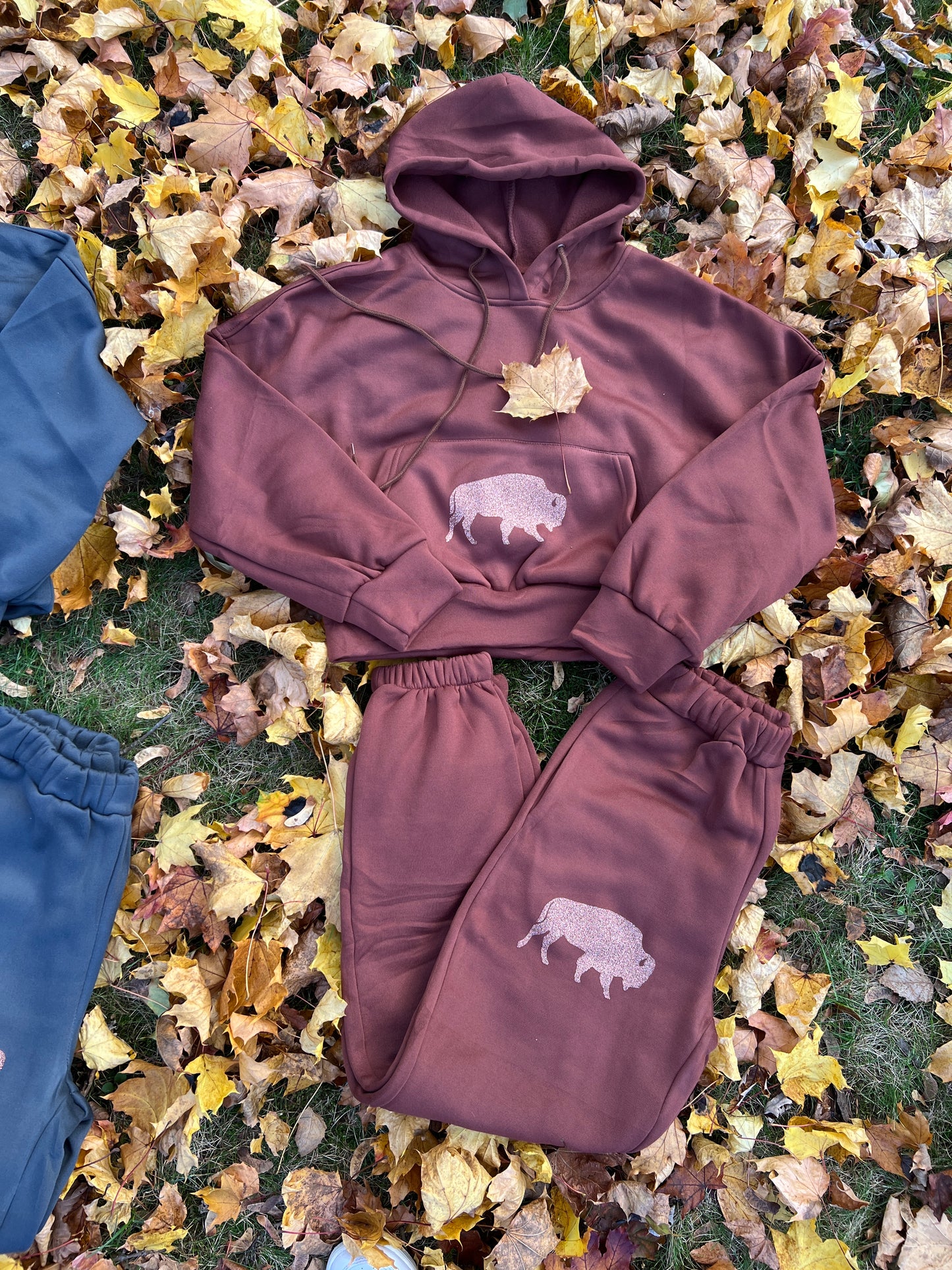 Buffalo sparkle cozy fleece sweatsuit