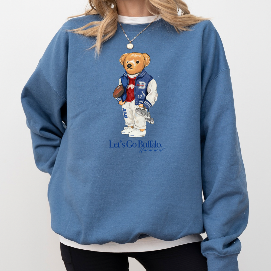 Buffalo preppy crewneck, Buffalo 90's preppy hoodie