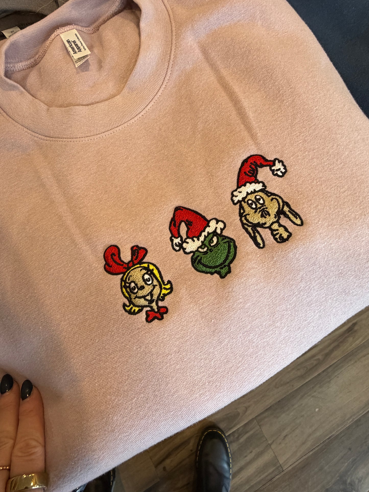 Grinch Icons Embroidered Crewneck