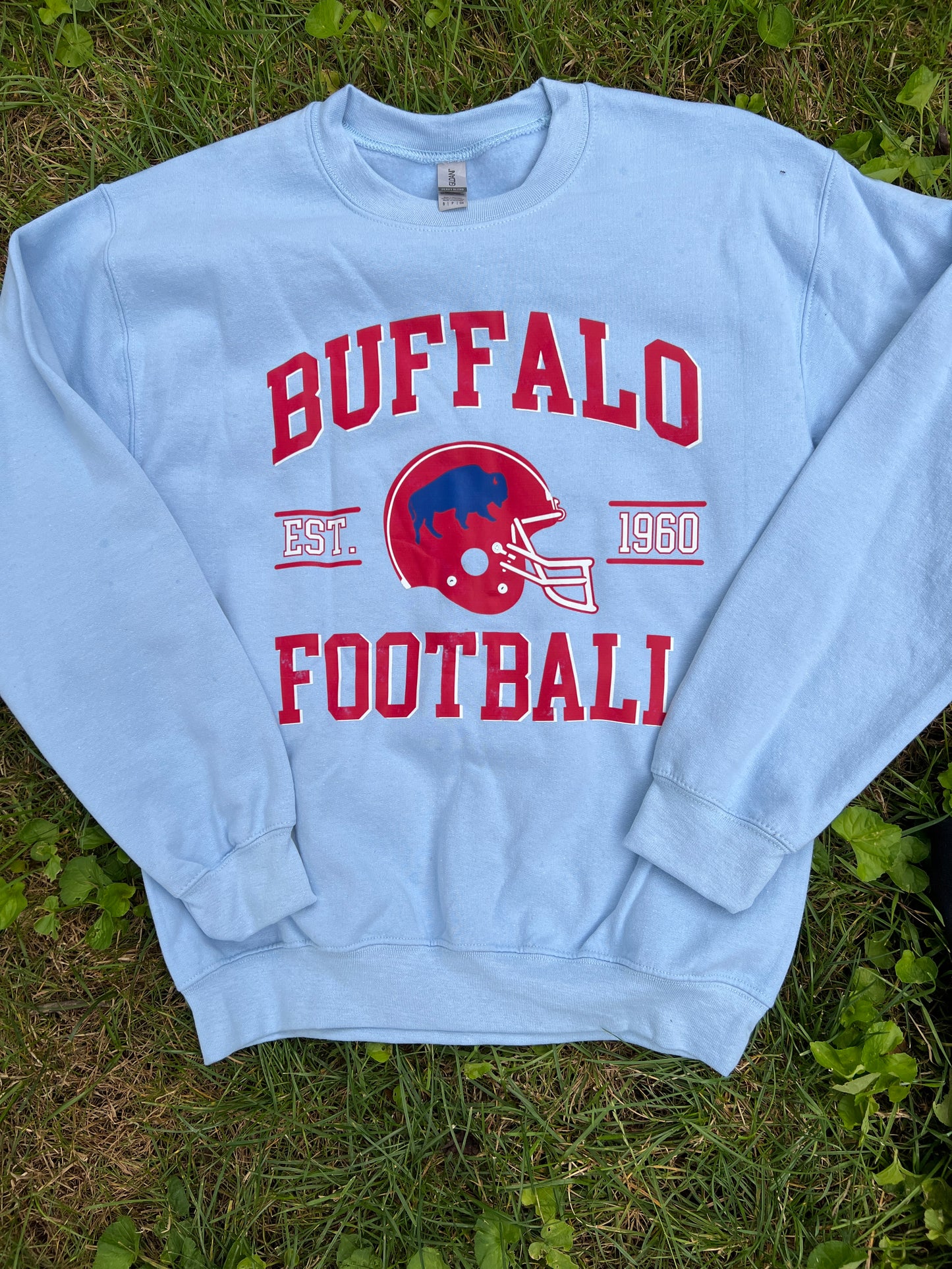 Retro Buffalo Football crewneck, Vintage inspired crewneck
