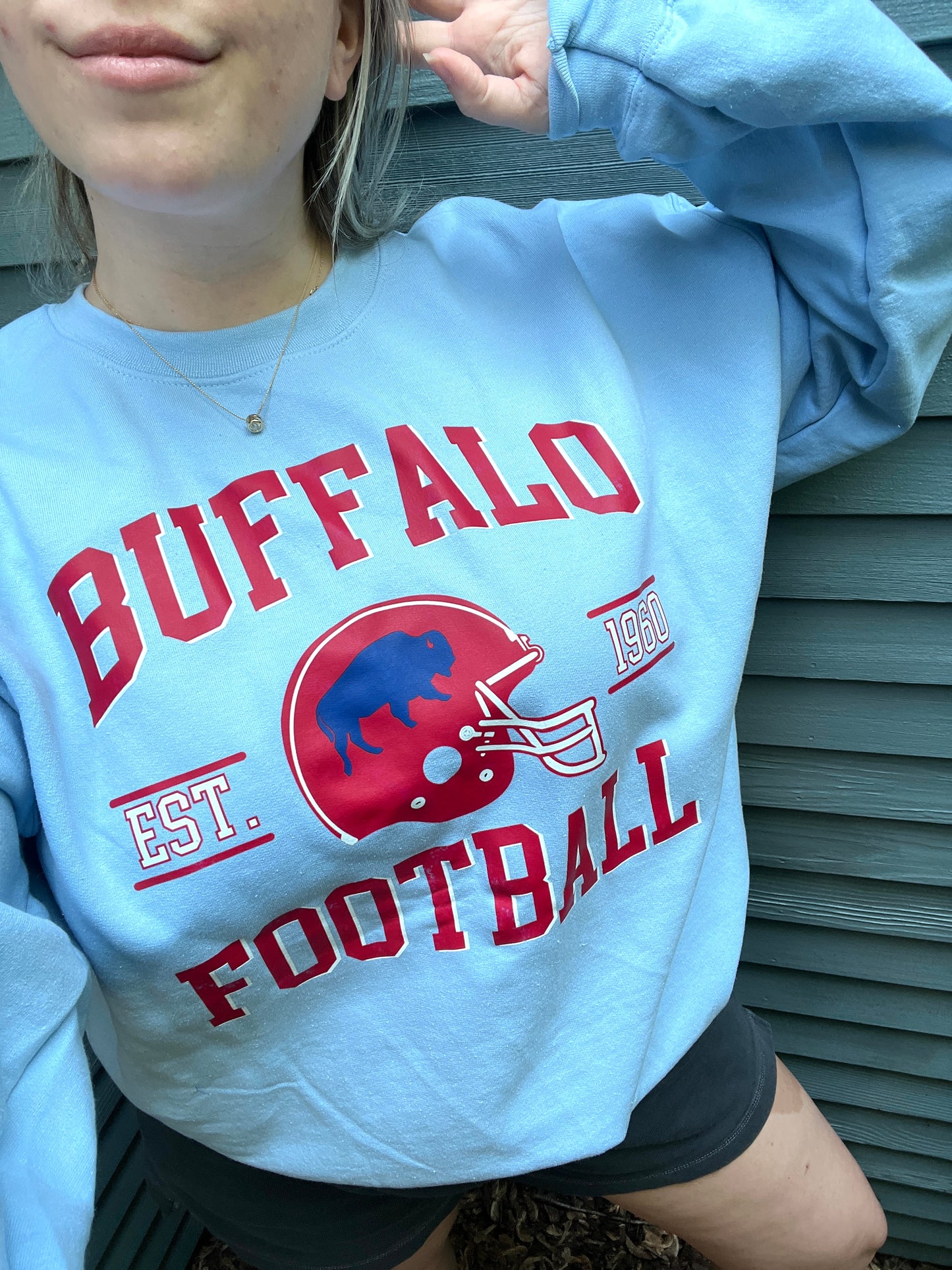 Retro Buffalo Football crewneck, Vintage inspired crewneck