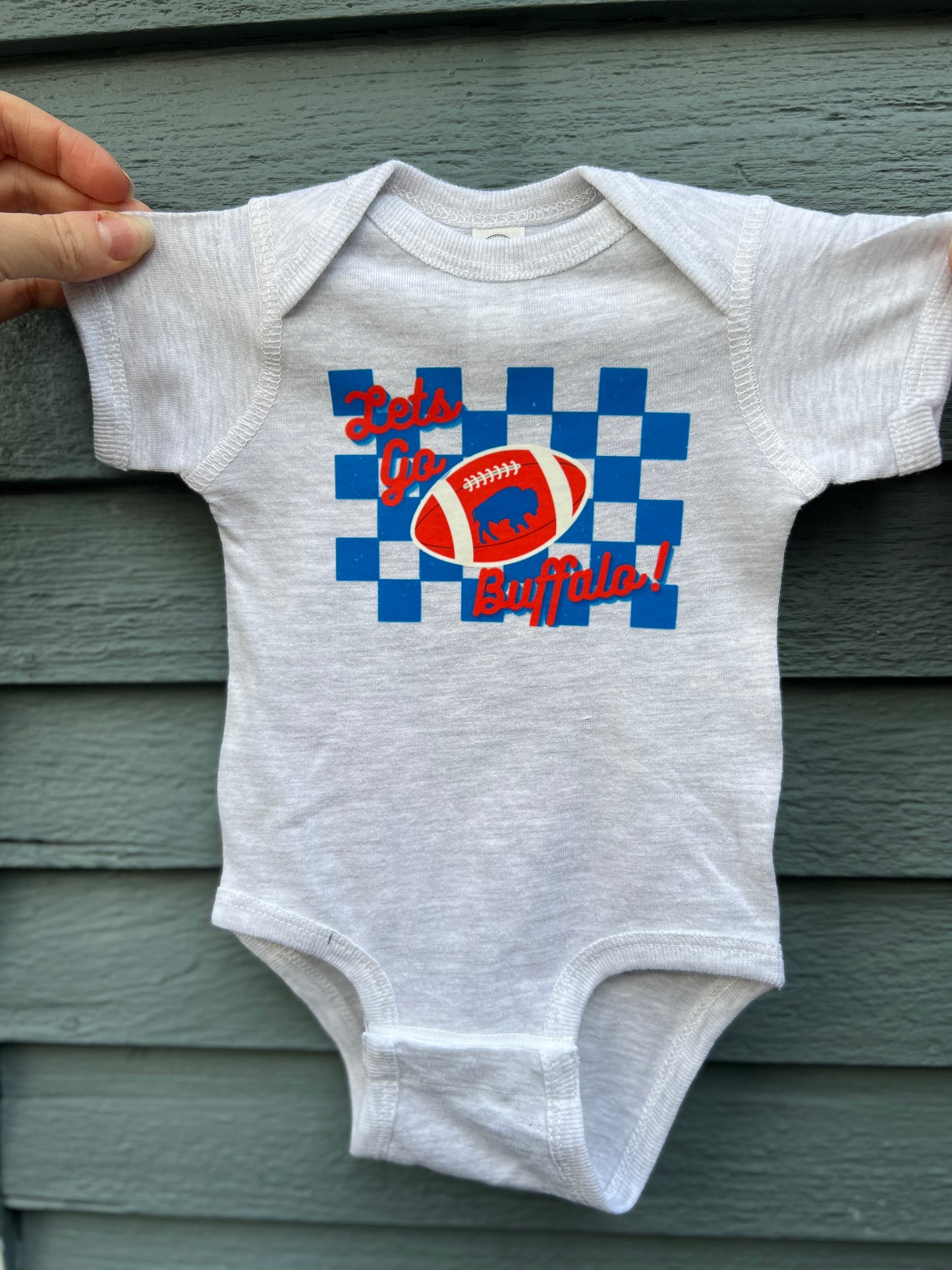 Let's go Buffalo onesie, Buffalo baby onesie, Buffalo onesie