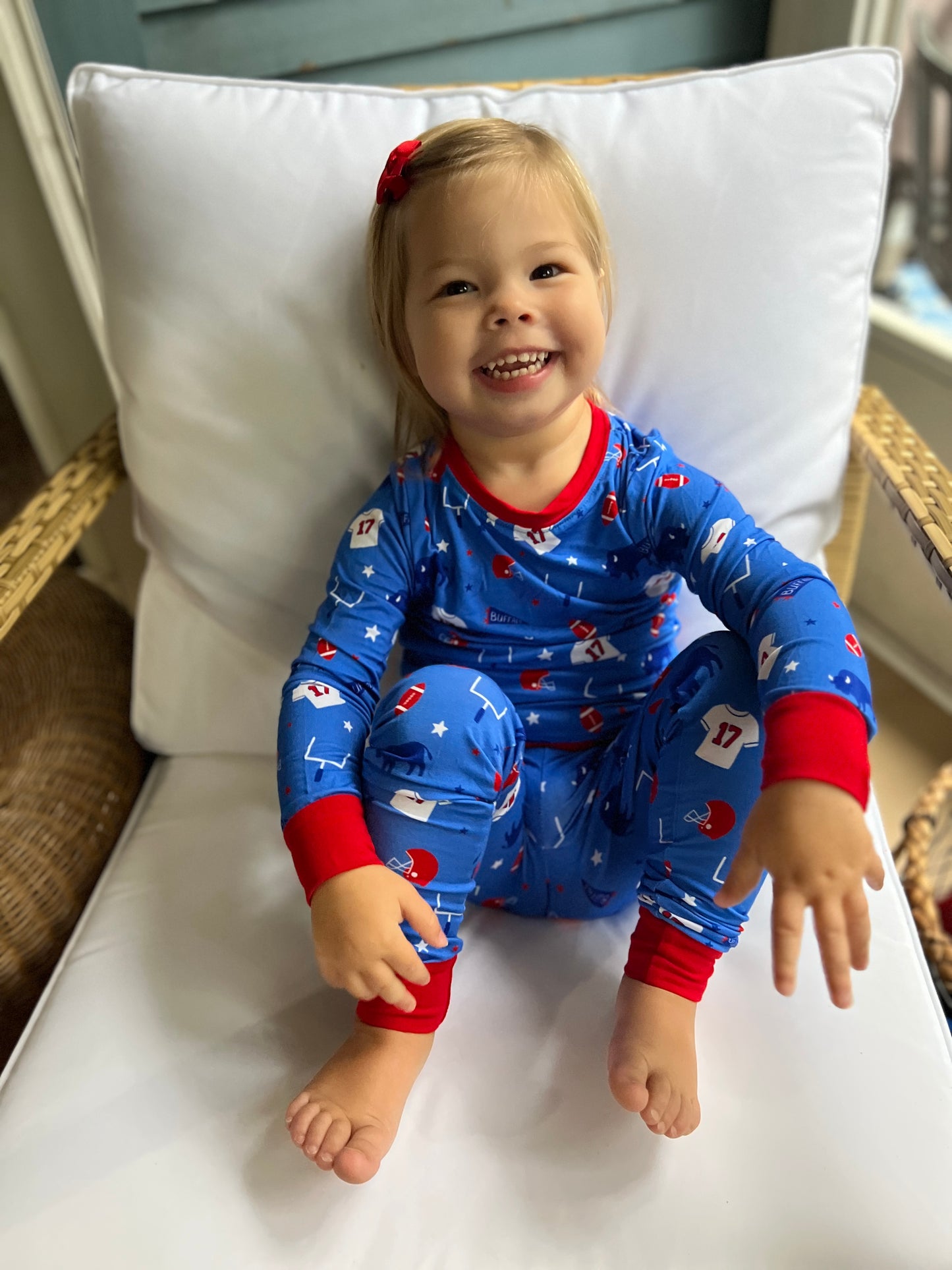 Arden Gray Kids Buffalo Icons Bamboo PJ's