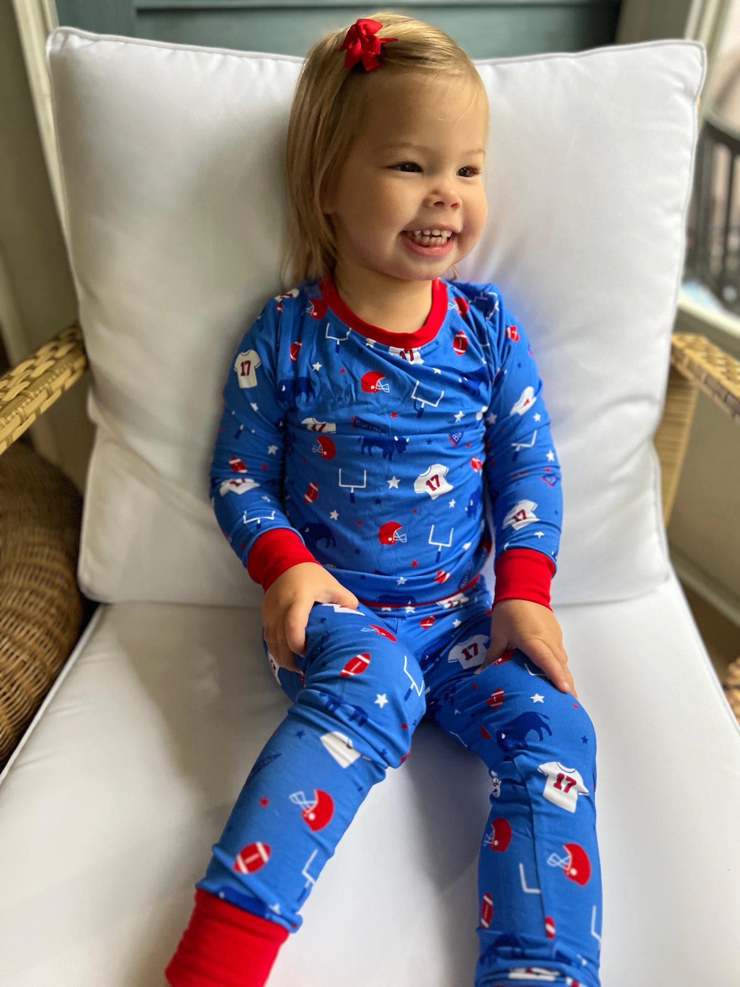 Arden Gray Kids Buffalo Icons Bamboo PJ's