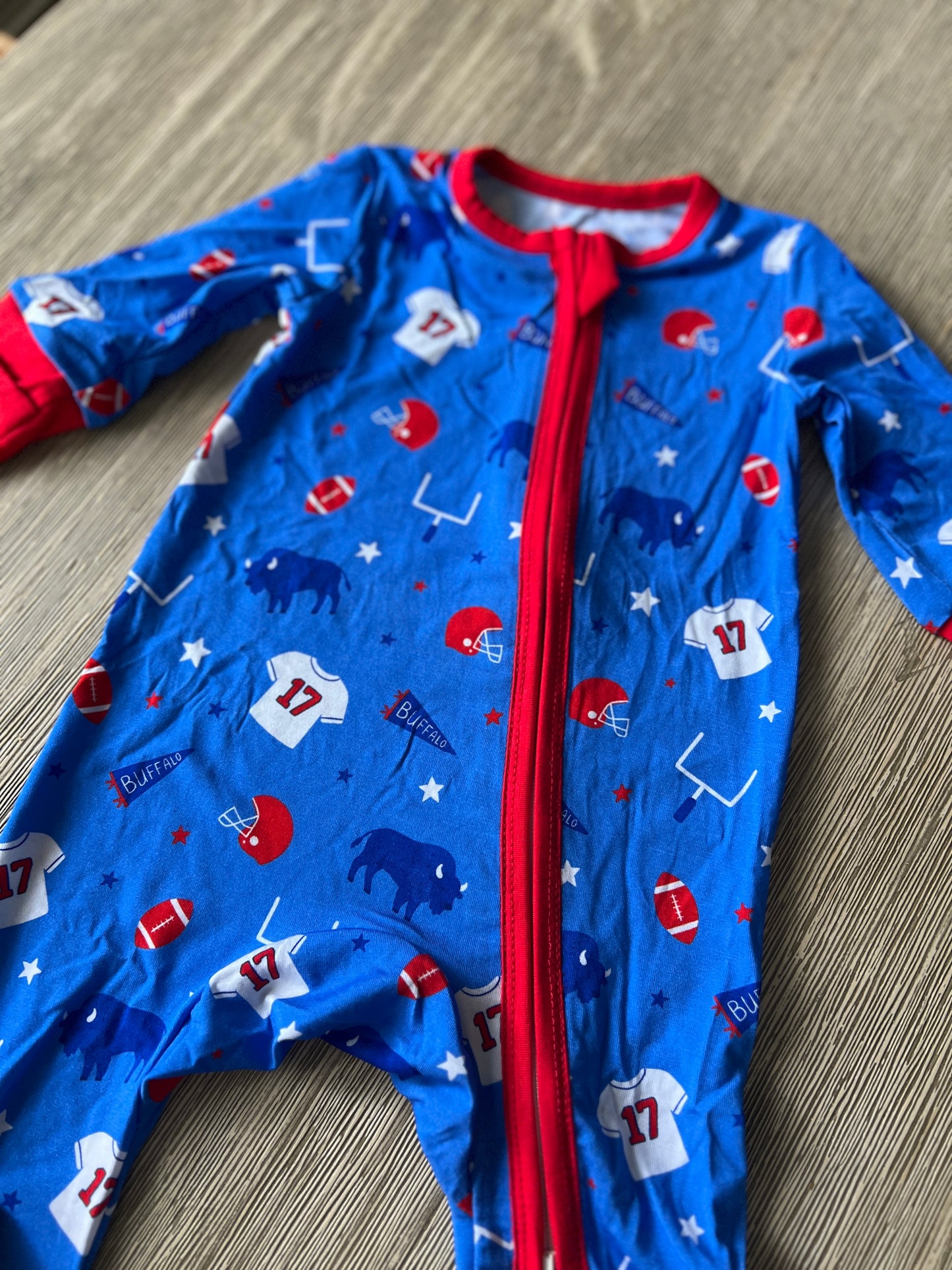 Arden Gray Kids Buffalo Icons Bamboo PJ's