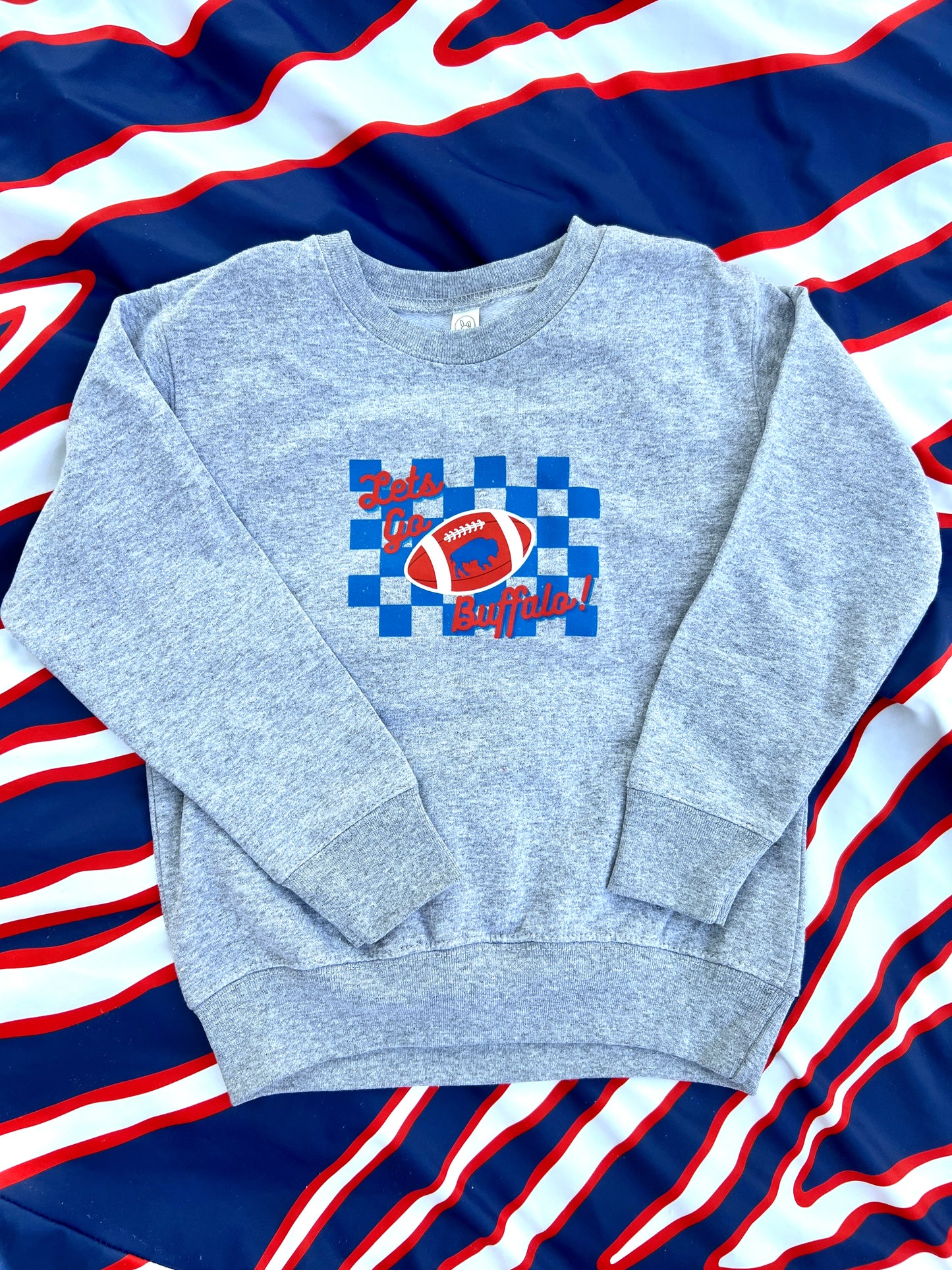 Let's go Buffalo kids crewneck