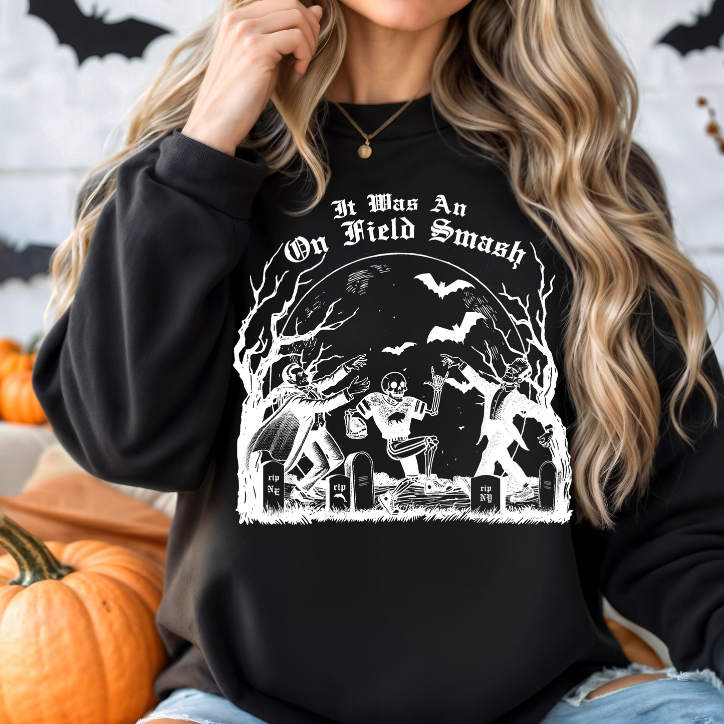 It was an on field smash! Buffalo on-field smash halloween, Buffalo monster mash sweatshirt
