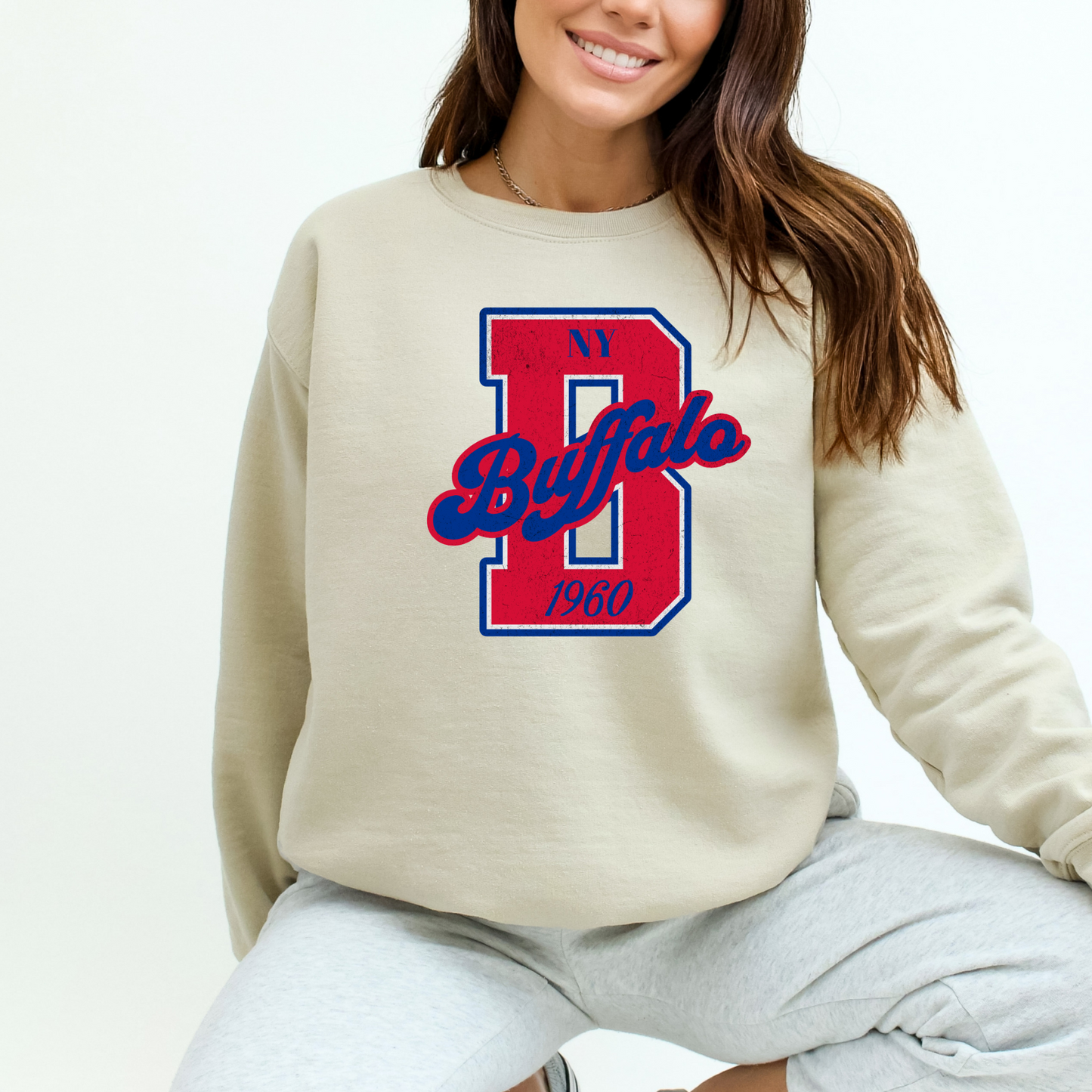 Buffalo Throwback tee, Buffalo Throwback Crew