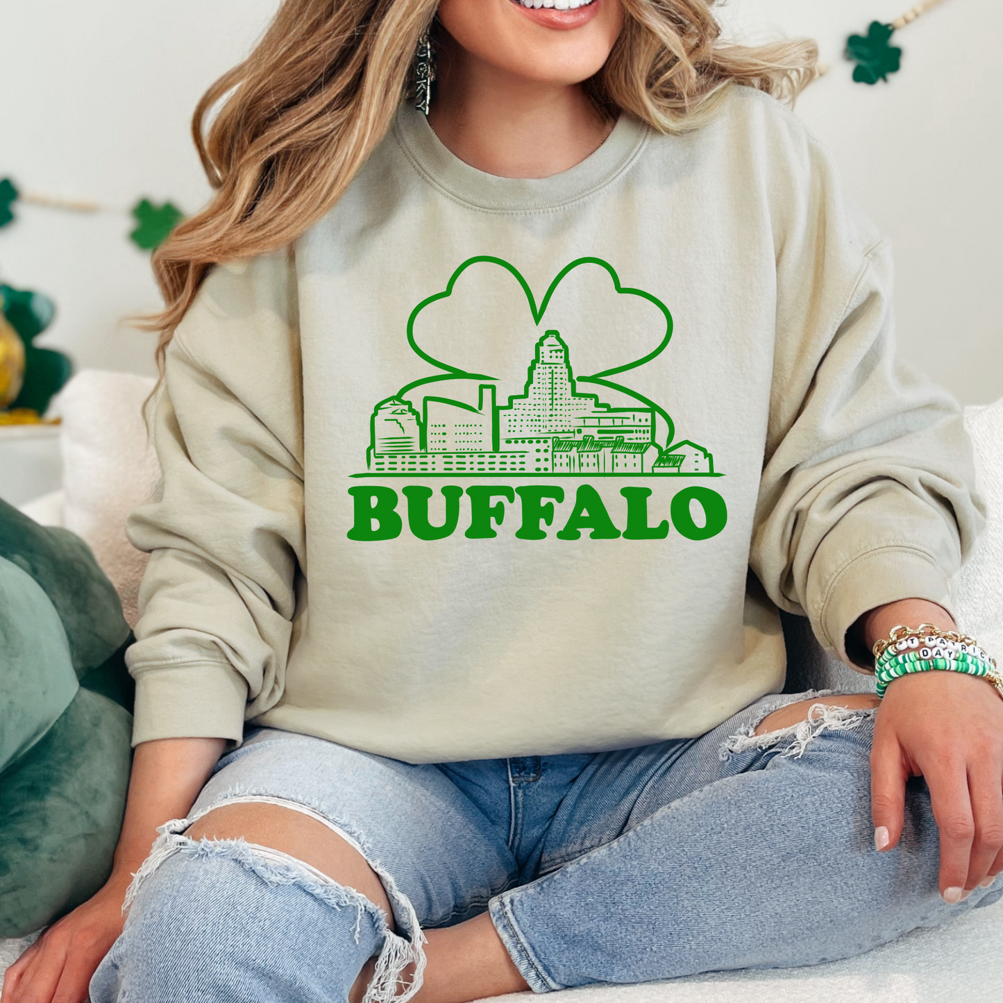 Buffalo St. Patrick's Day Crewneck, Buffalo St. Pats