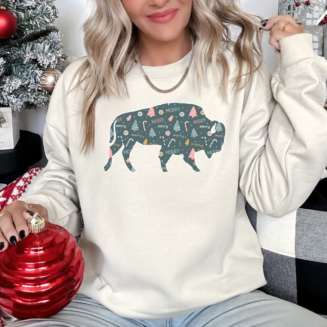 Buffalo Christmas crewneck