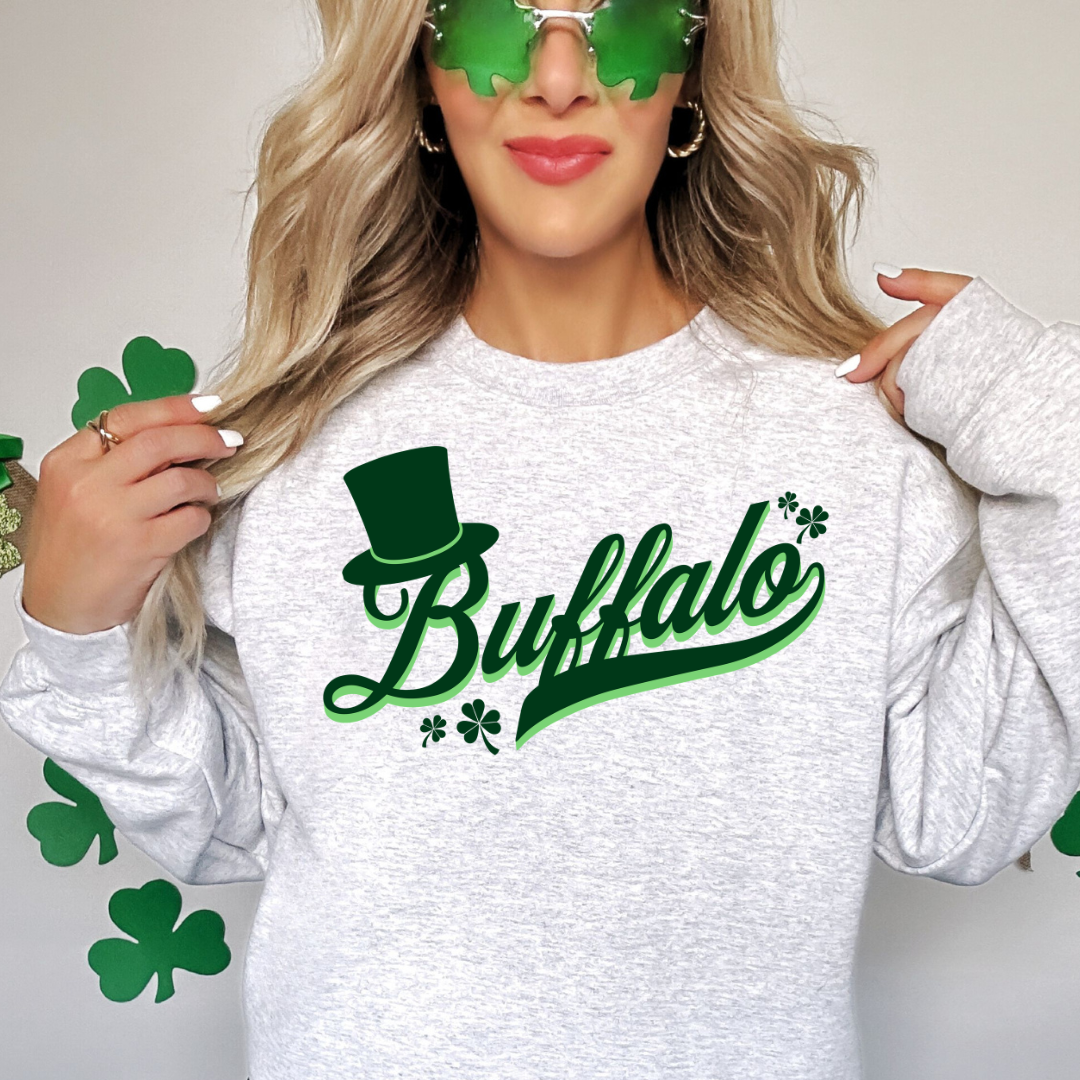 Buffalo lucky hat St. Patrick's Day sweatshirt