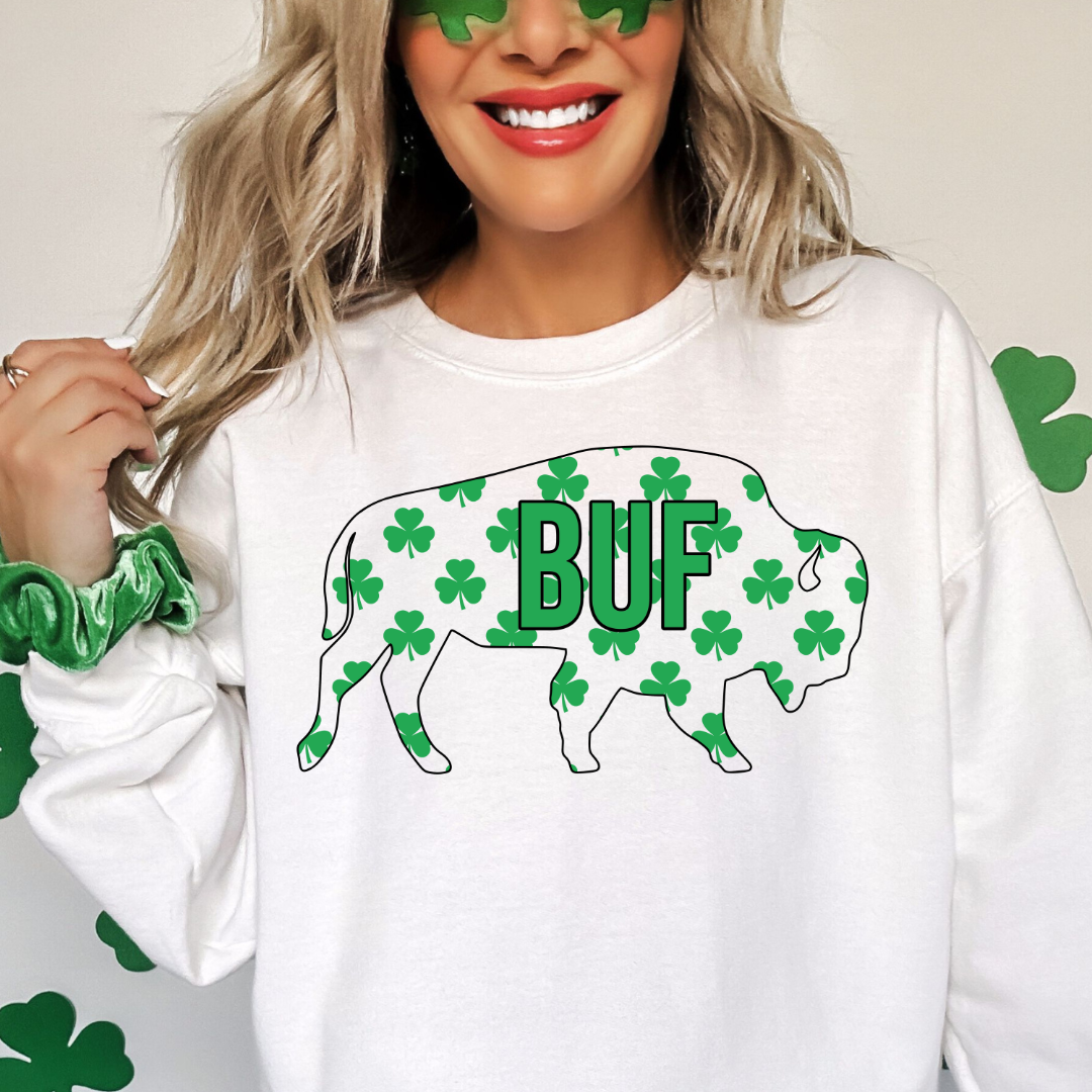 Buffalo St. Patrick's Day Crewneck, BUF St. Pats