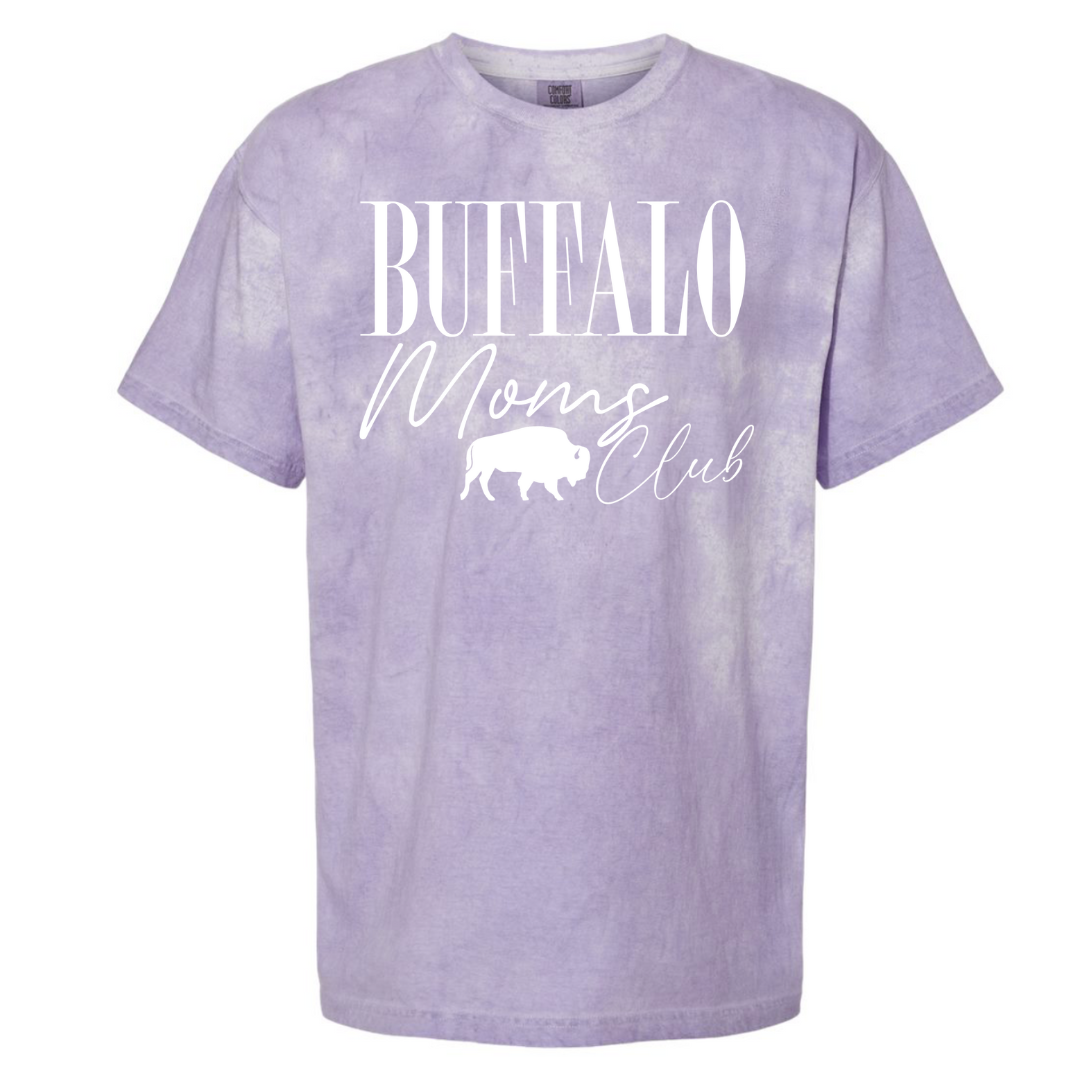 Buffalo moms club tie-dye shirt