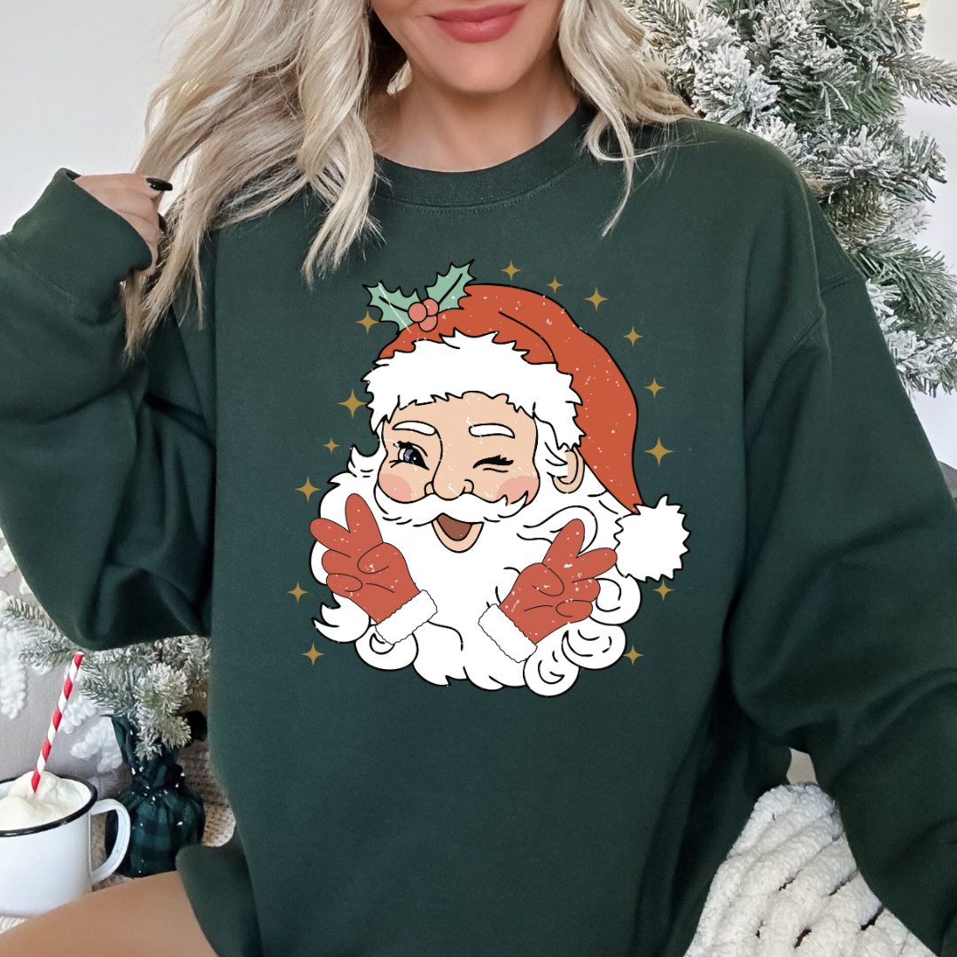 Peace Santa Crewneck