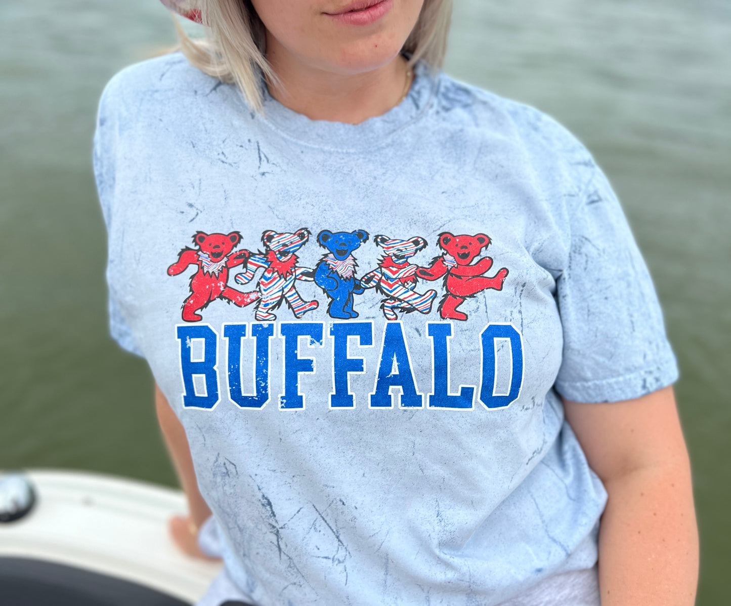 Buffalo tie dye dancing bears tee, Buffalo band tee, Buffalo Zubaz t-shirt