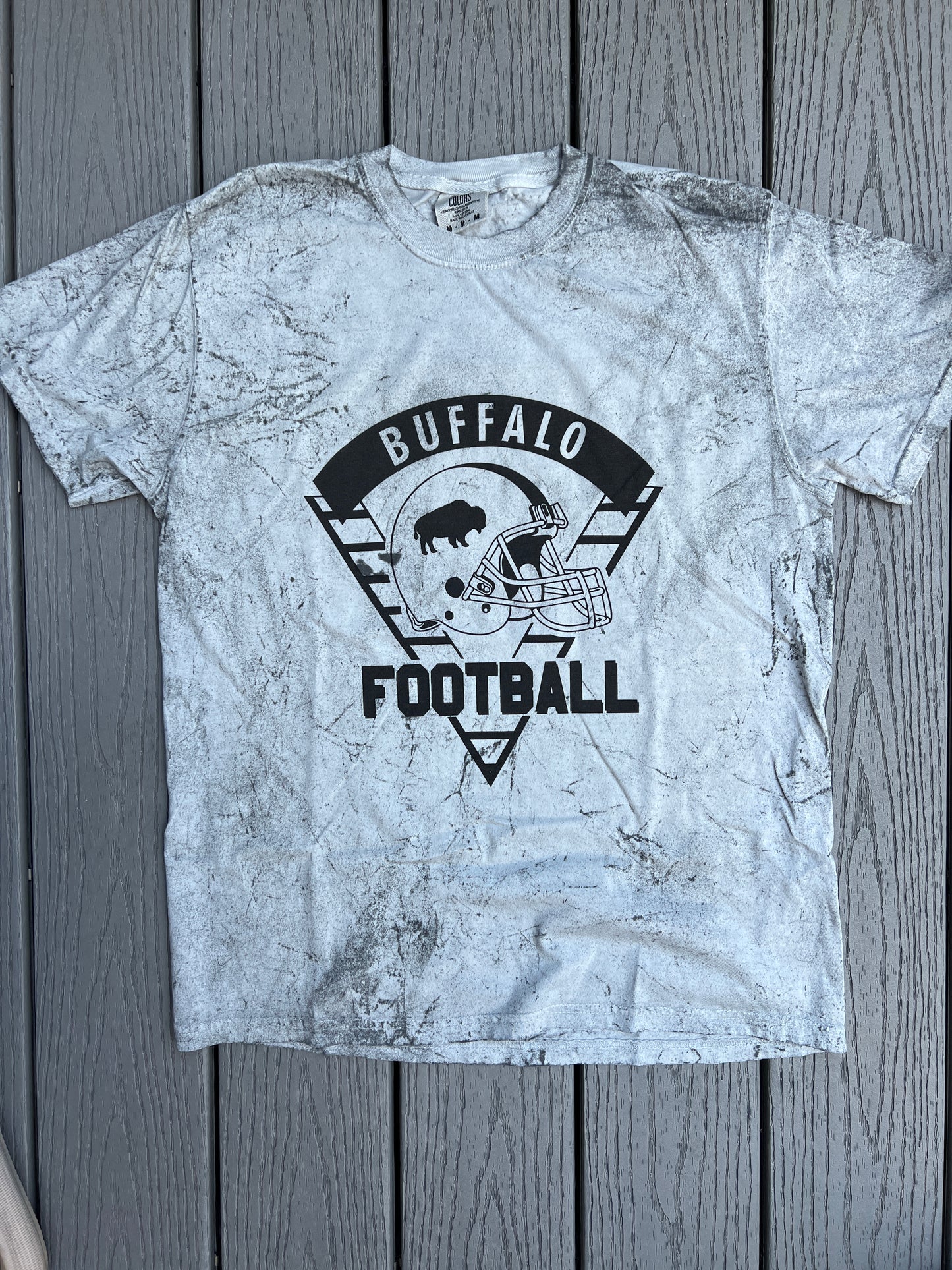 Buffalo football tie-dye tee, Buffalo tee, Buffalo football vintage tee