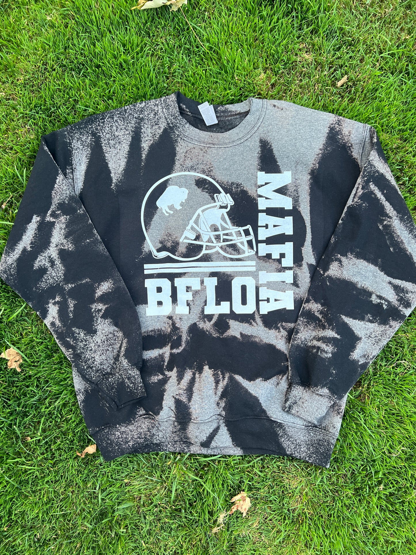 BFLO MAFIA bleached crewneck