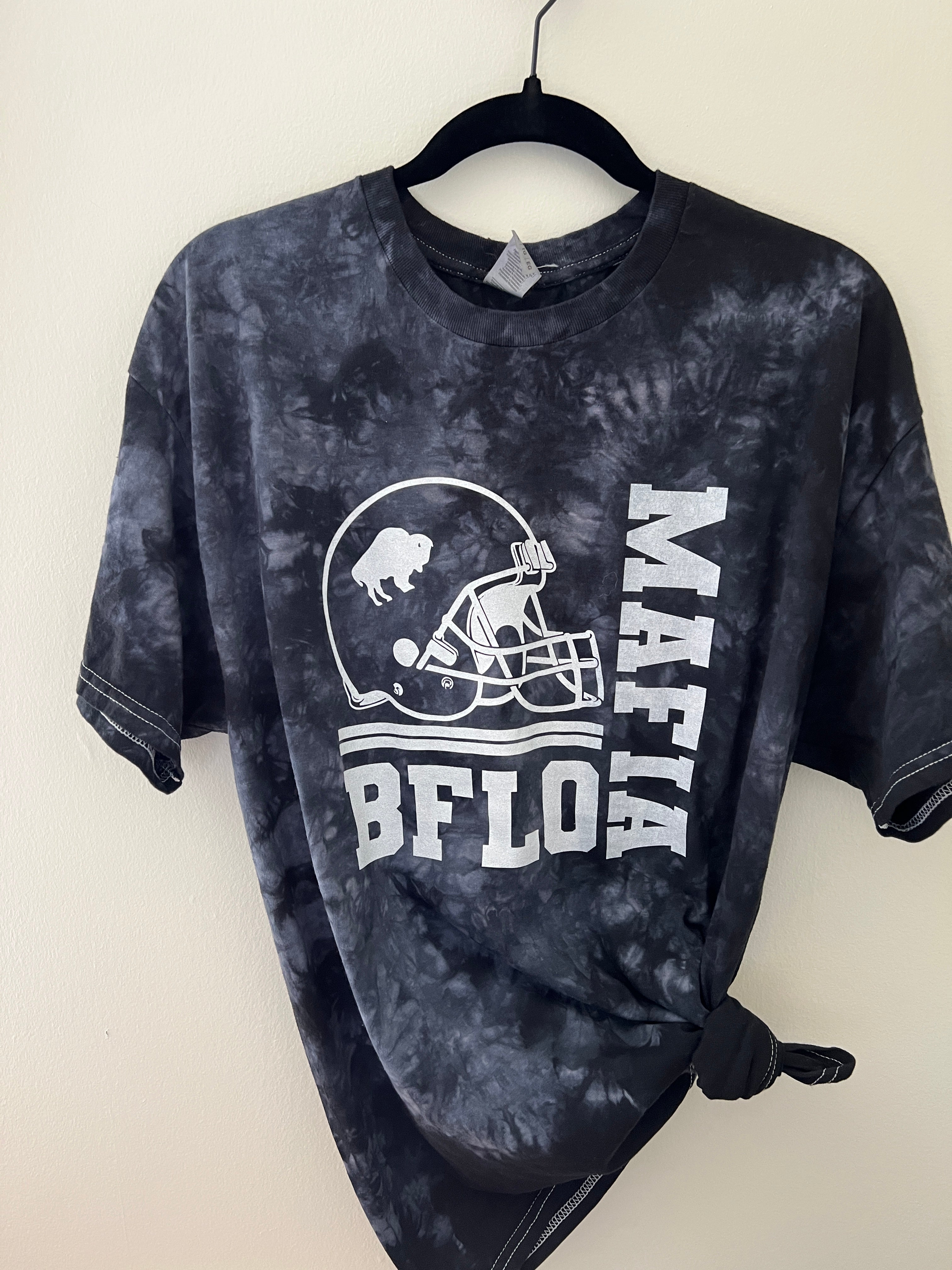 BFLO Football inverse helmet tie-dye t-shirt – My Buffalo Shirt