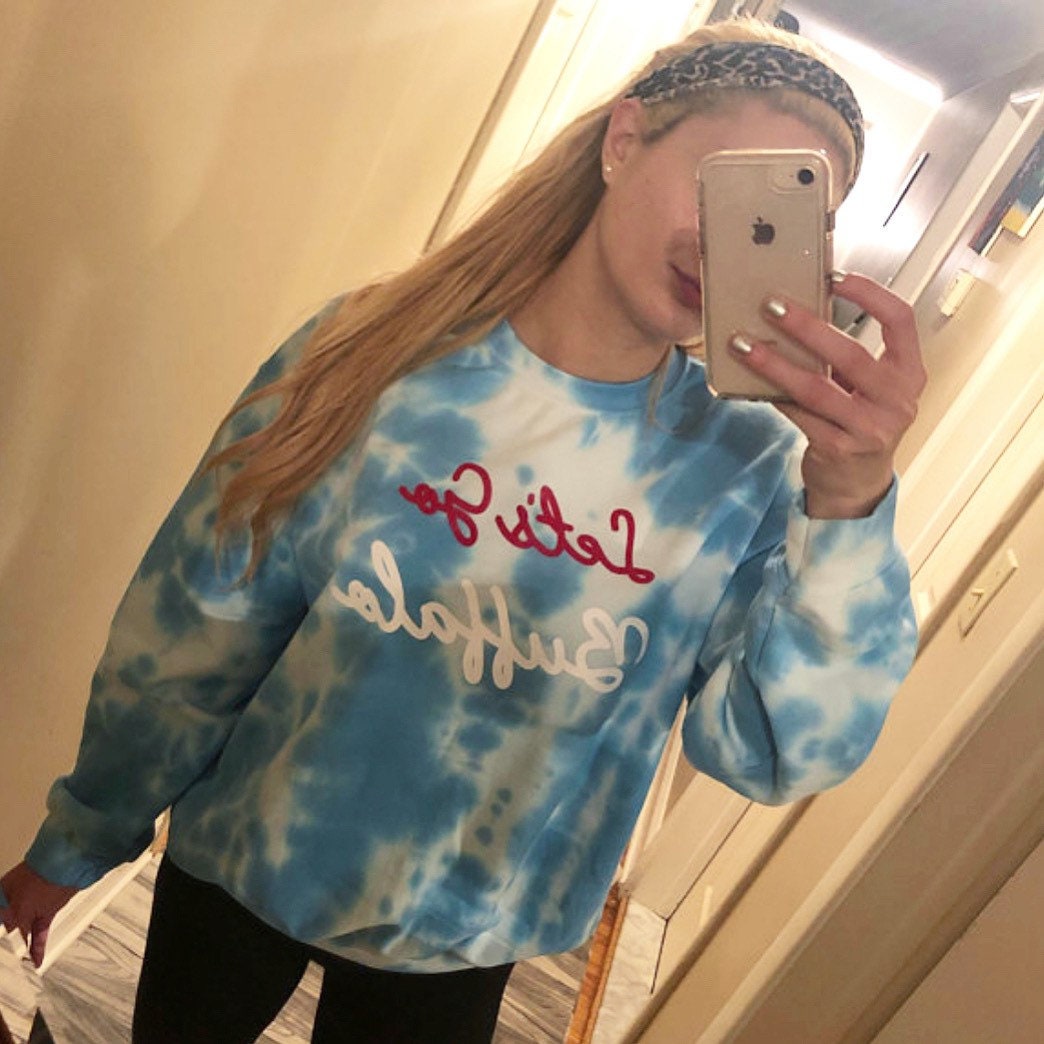 Lets go Buffalo tie-dye sweatshirt