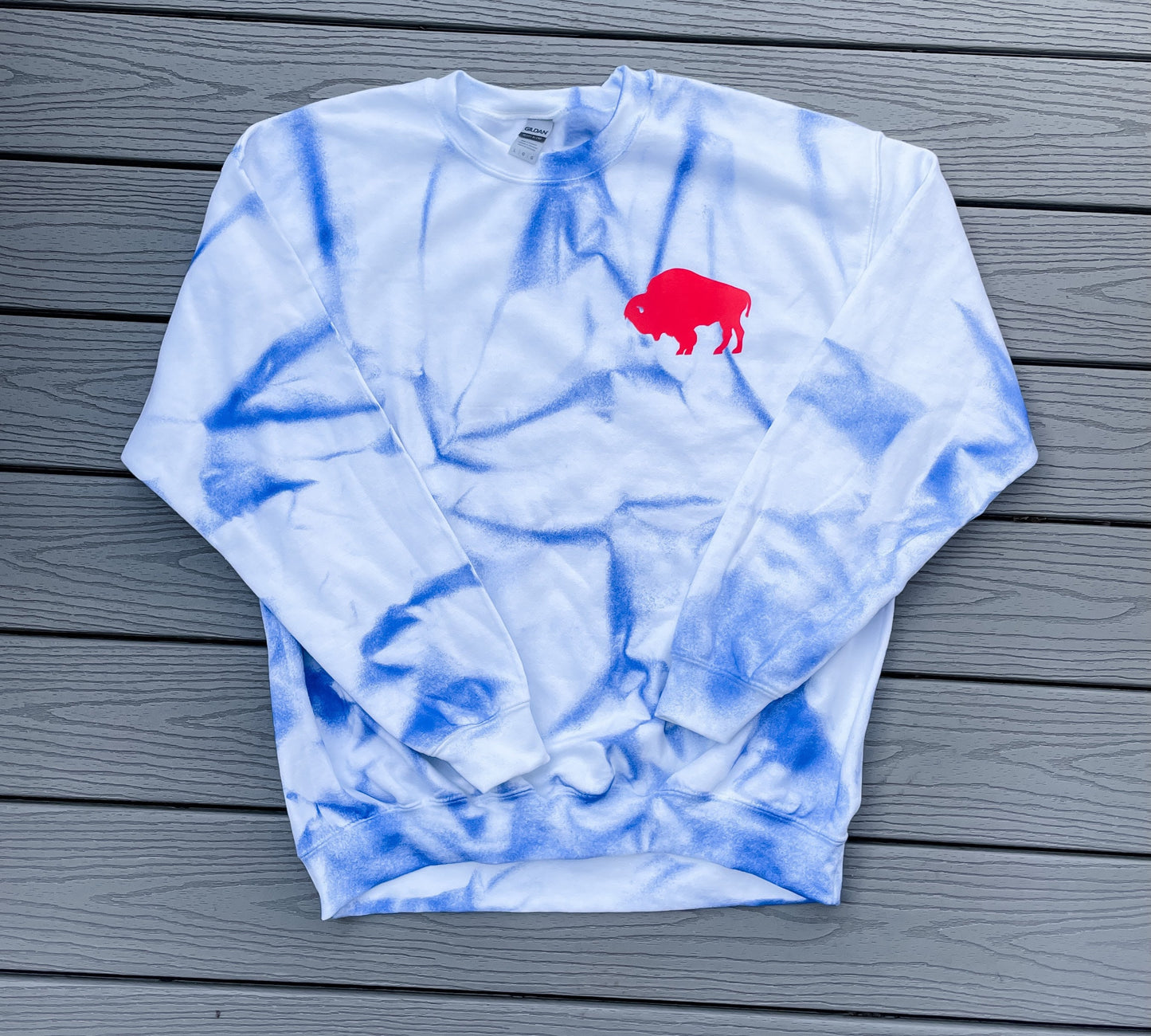 Tie-Dye Buffalo Sweatshirt