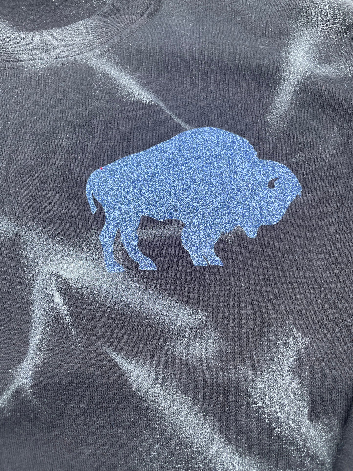 Buffalo Black Tie-Dye Sweatshirt