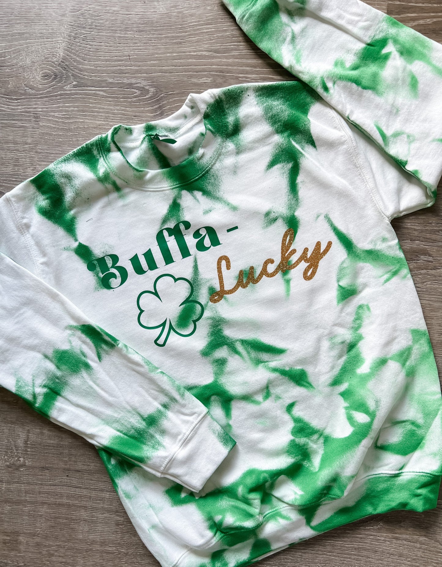 Buffalo St. Patrick’s Day Tie Dye sweatshirt