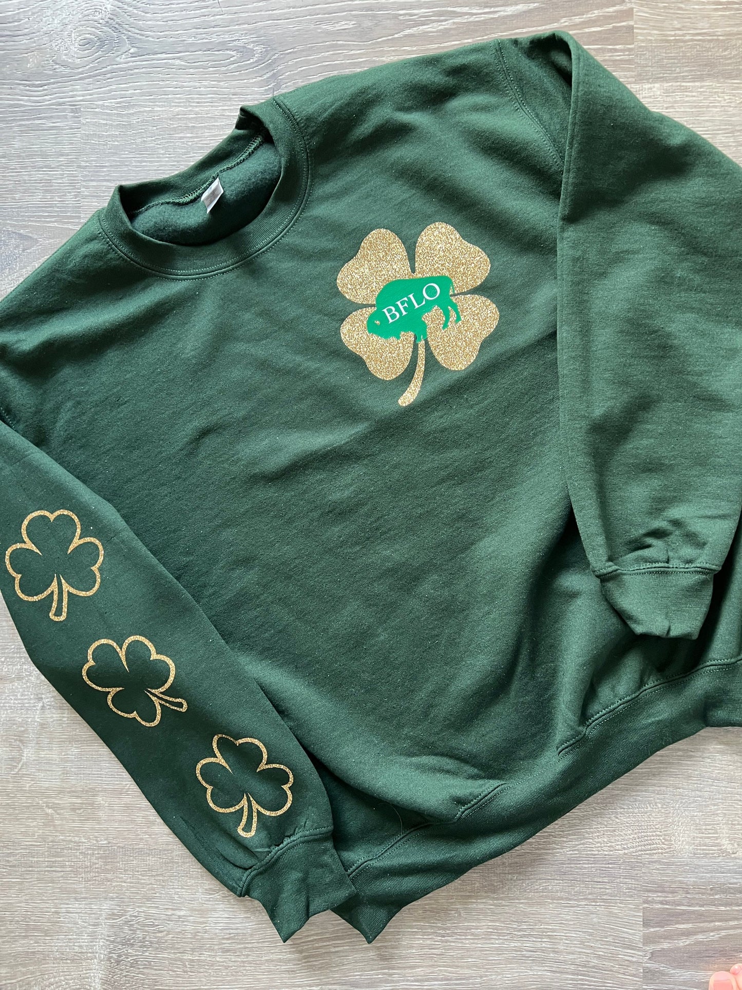 Buffalo St. Patrick’s Day Sparkle Crewneck