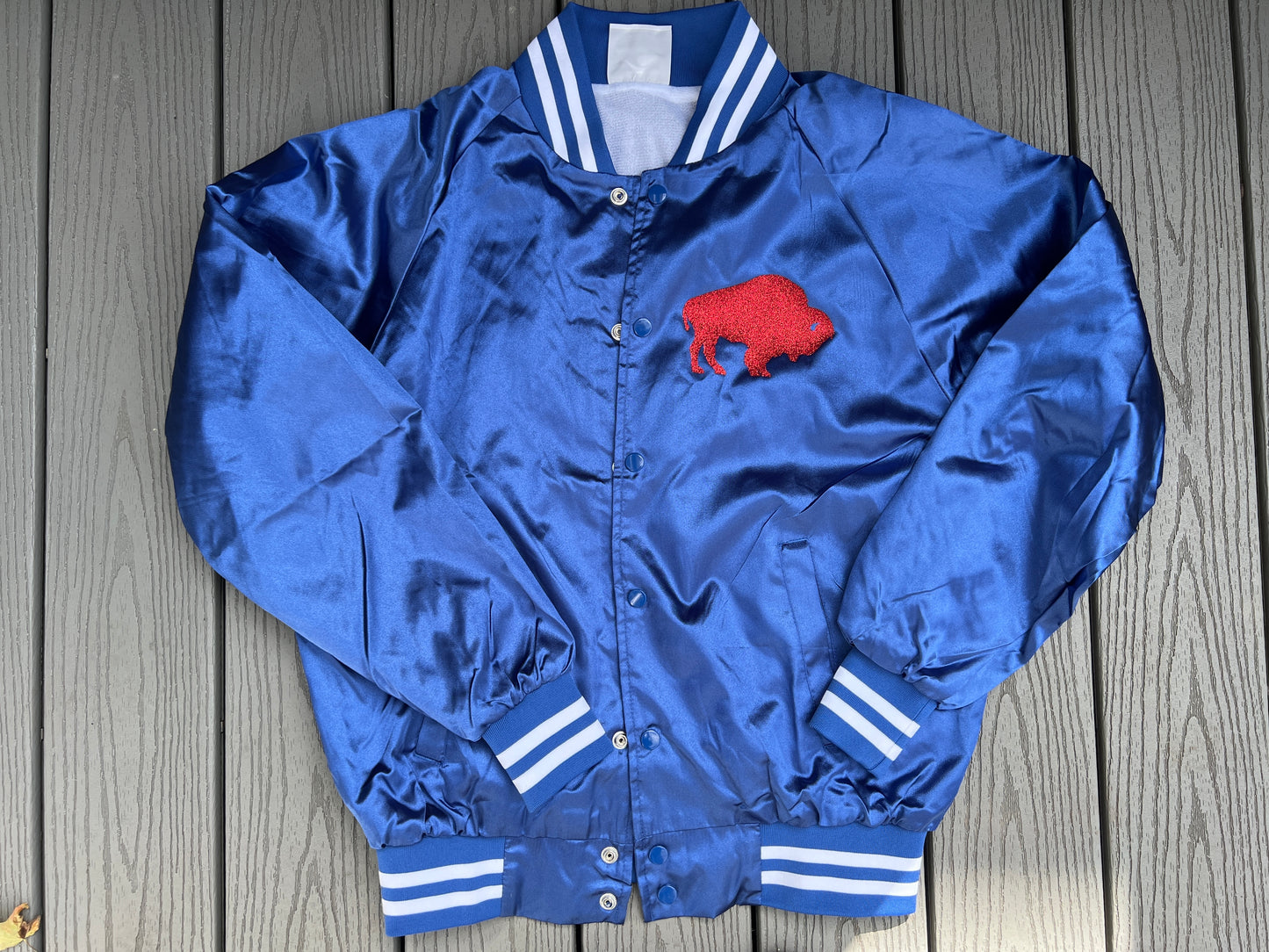 Buffalo satin jacket, Buffalo varsity jacket, Buffalo Football jacket