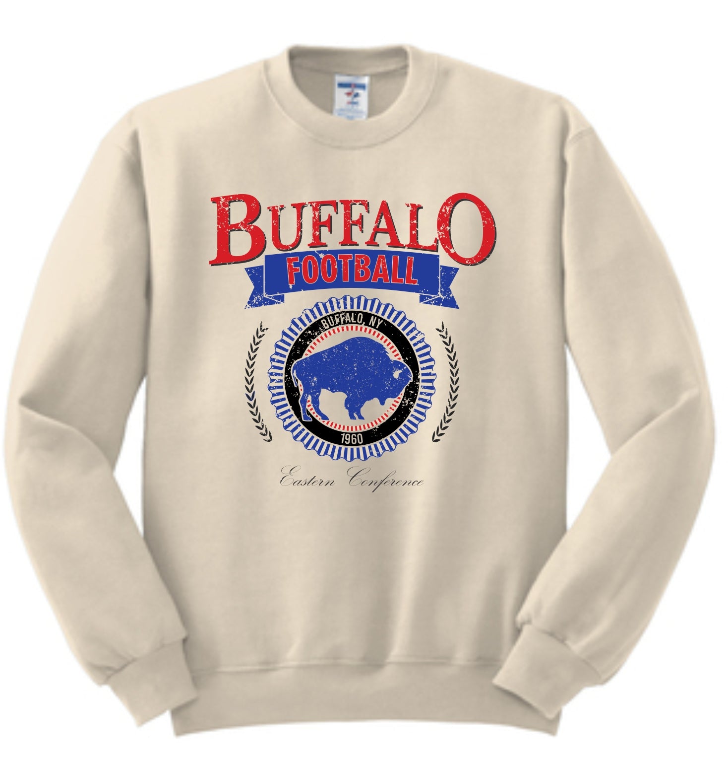 Retro Buffalo Crewneck Sweatshirt Buffalo Football 