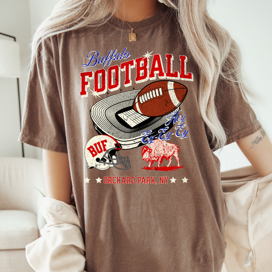 Buffalo football retro tee