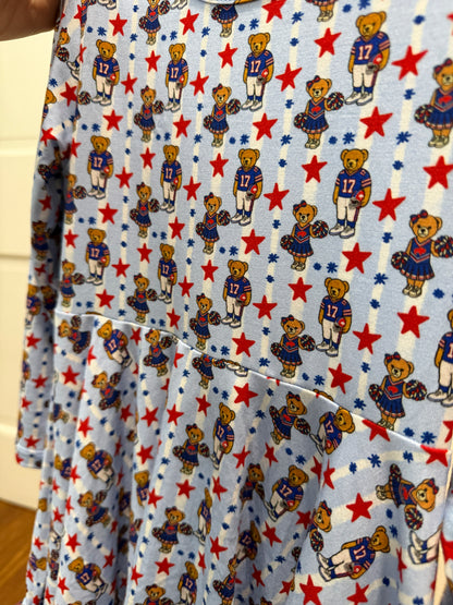Arden Gray Kids bamboo dress, Buffalo Football dress, Buffalo Football toddler
