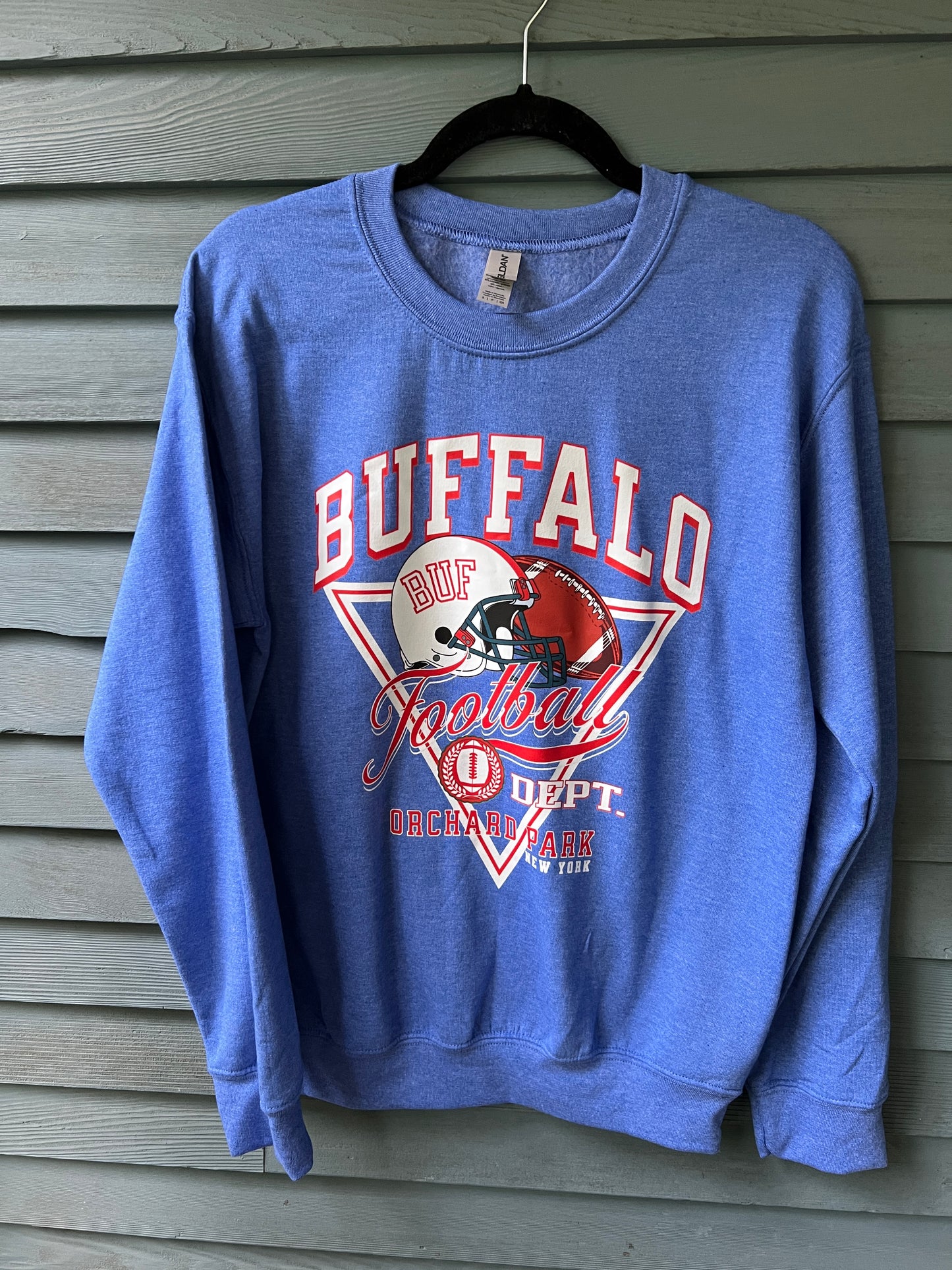 Buffalo football old school crewneck, Buffalo football t-shirt, Buffalo Football Dept retro inspired
