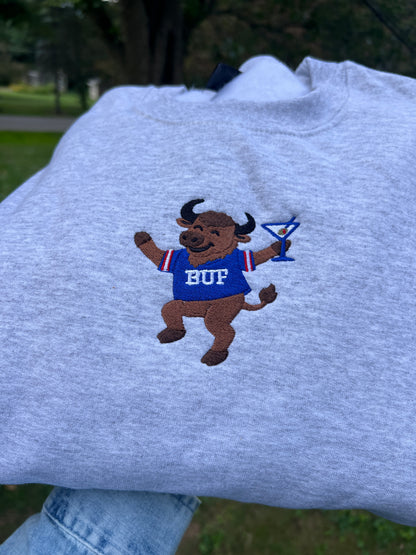 Tini Buffalo Embroidered Crewneck