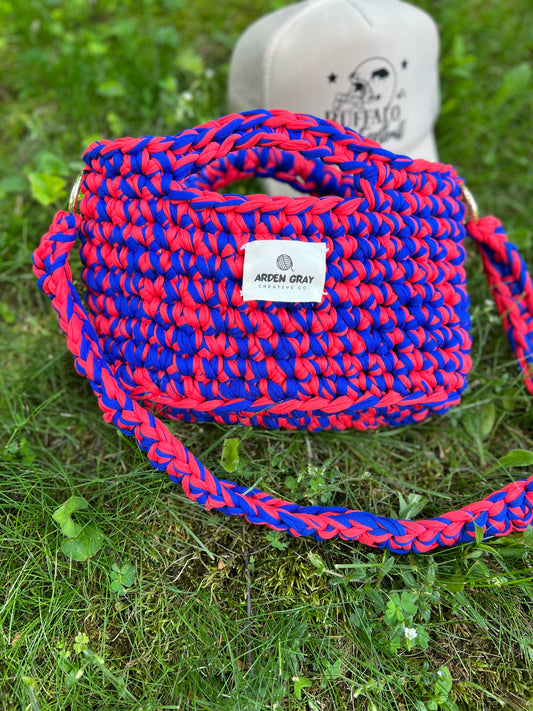 Buffalo inspired crochet bag, Buffalo bag, Buffalo purse