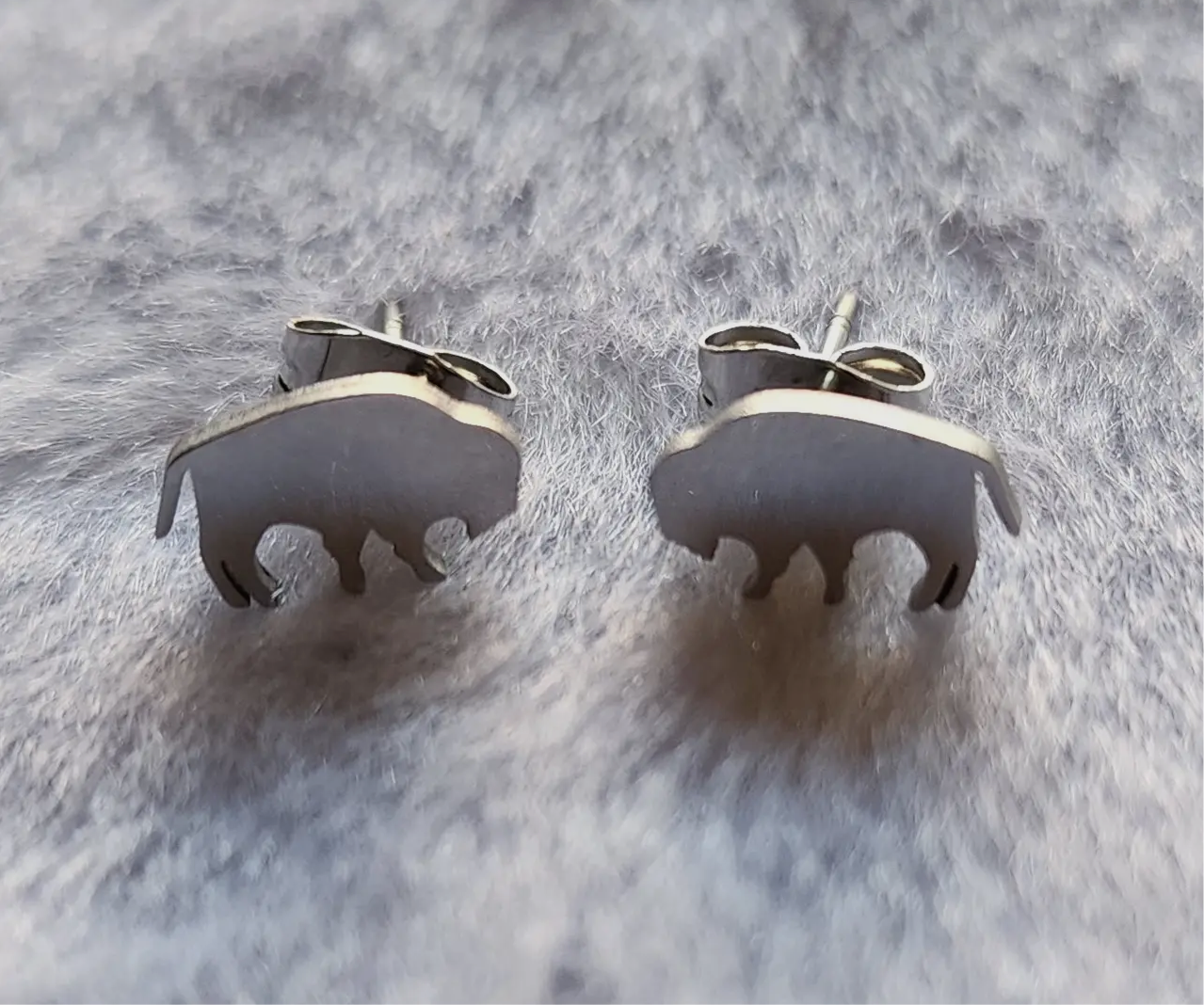 Mini Buffalo stud earrings