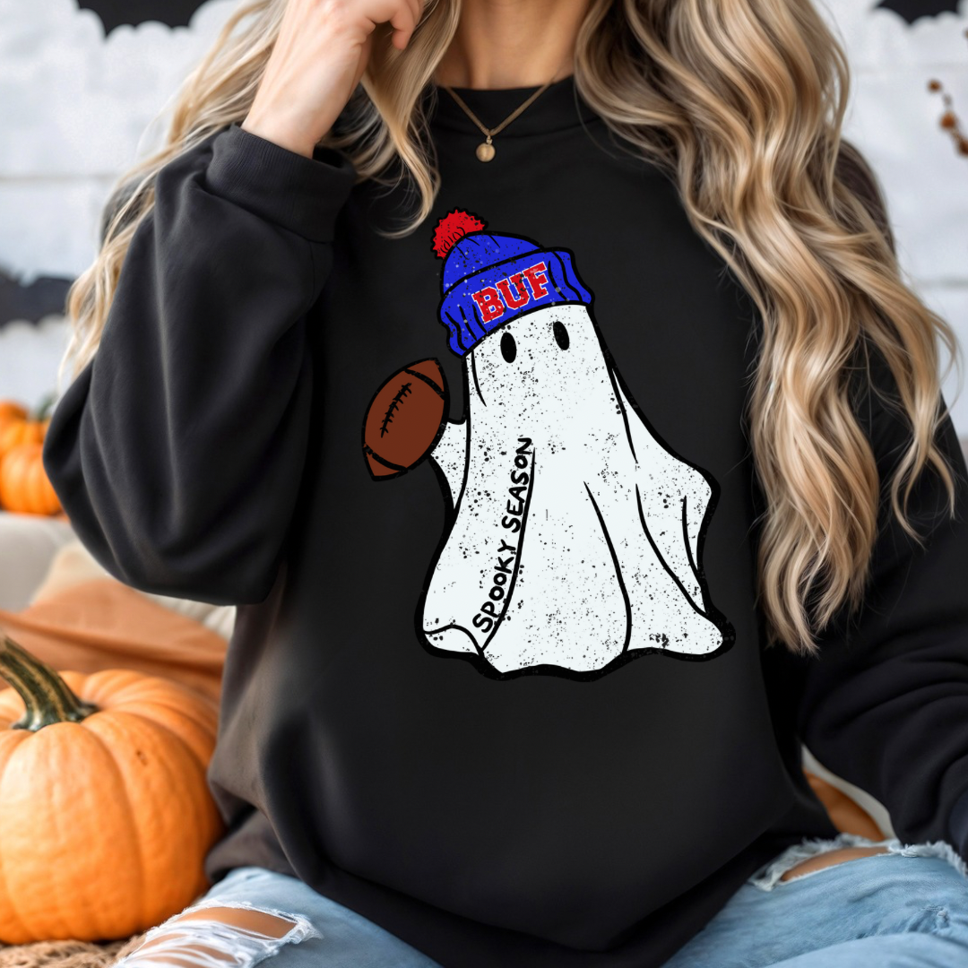 Buffalo spooky season, Buffalo ghost crew, BUF Ghost sweatshirt