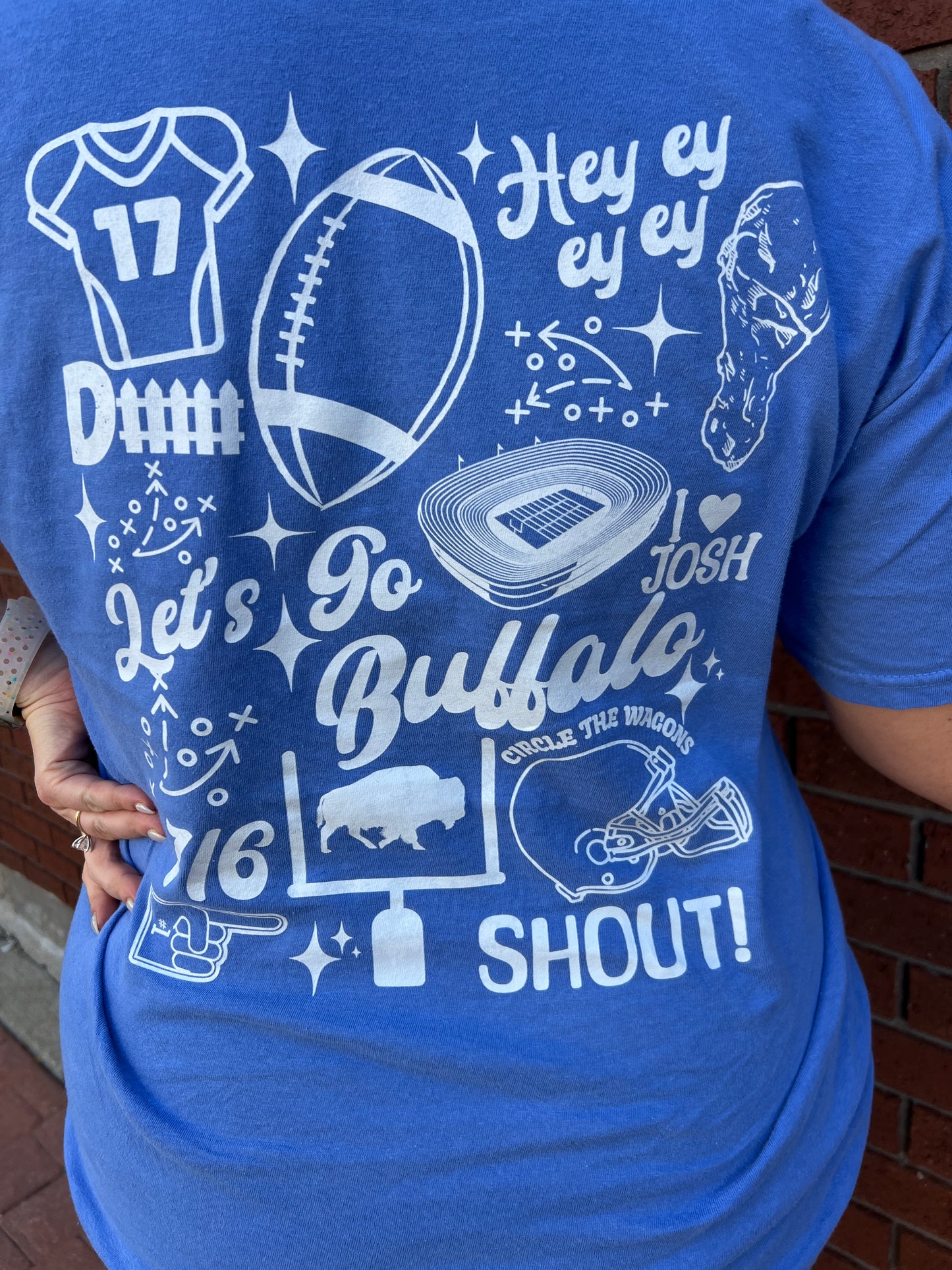 Buffalo collage tee, Buffalo pocket tee