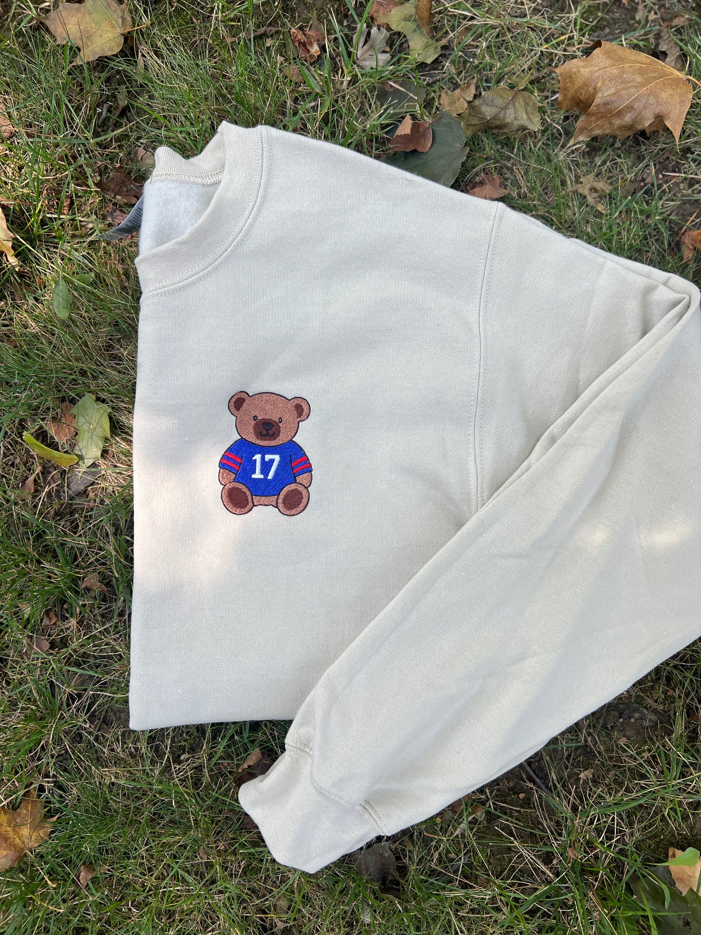 JA 17 Bear embroidered crewneck