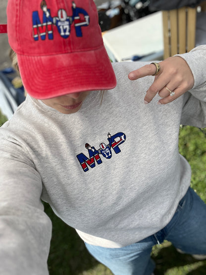 MVP Josh Allen 17 Embroidered Crewneck