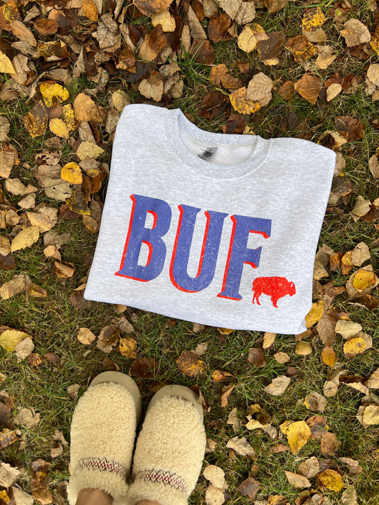 BUF crewneck, BUF sweatshirt, Buffalo