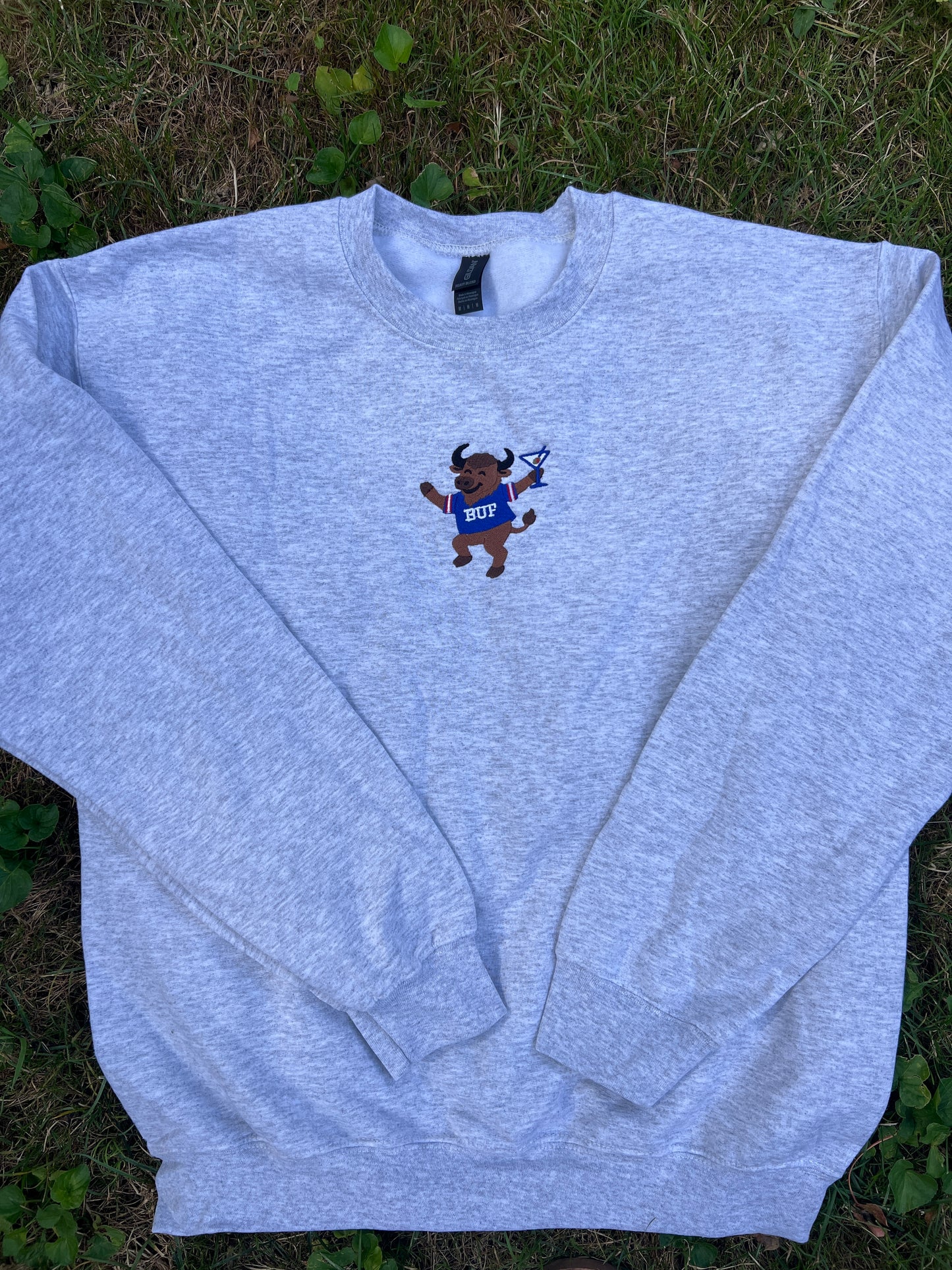 Tini Buffalo Embroidered Crewneck