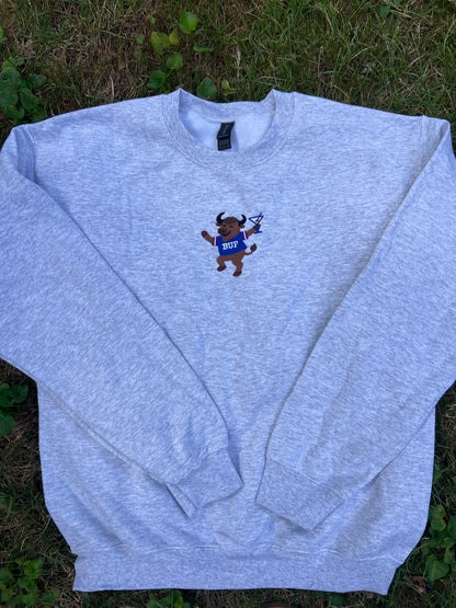 Tini Buffalo Embroidered Crewneck