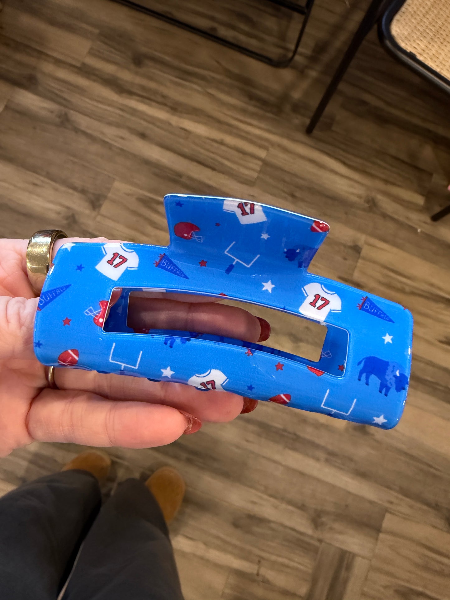 Buffalo Hair Claw, Buffalo Hair Clip, Buffalo Football Hair Clip