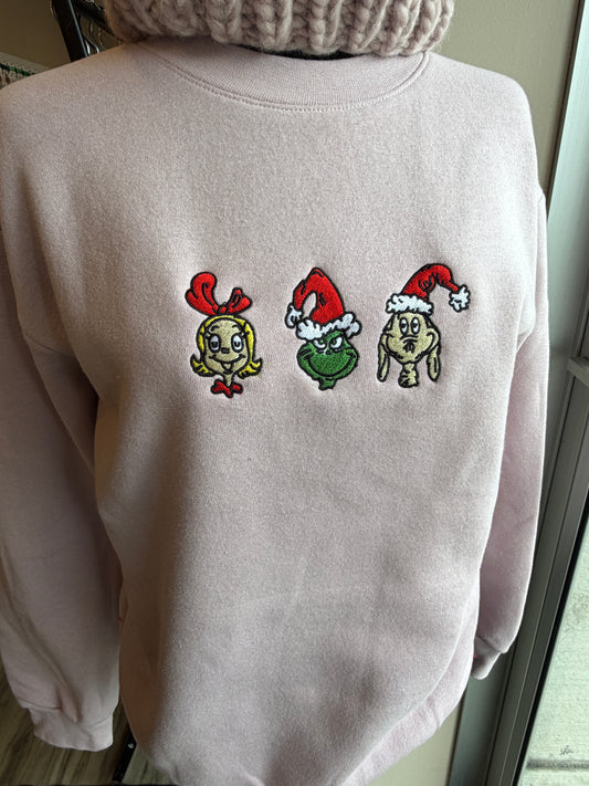 Grinch Icons Embroidered Crewneck