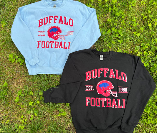 Retro Buffalo Football crewneck, Vintage inspired crewneck