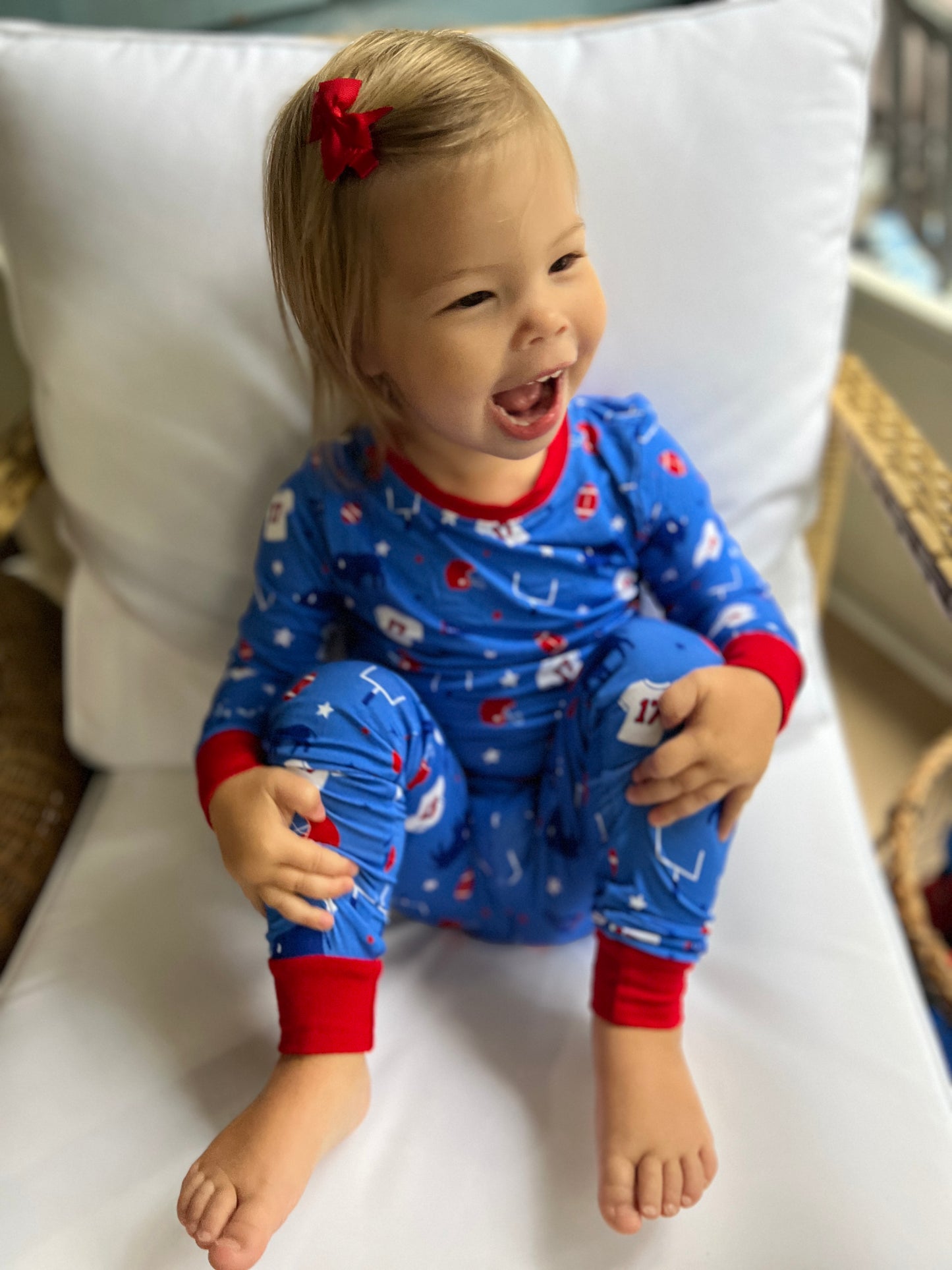 Arden Gray Kids Buffalo Icons Bamboo PJ's