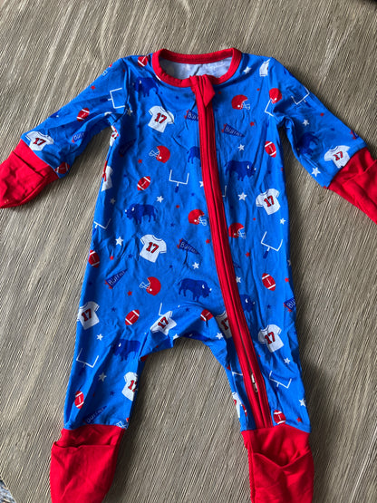Arden Gray Kids Buffalo Icons Bamboo PJ's