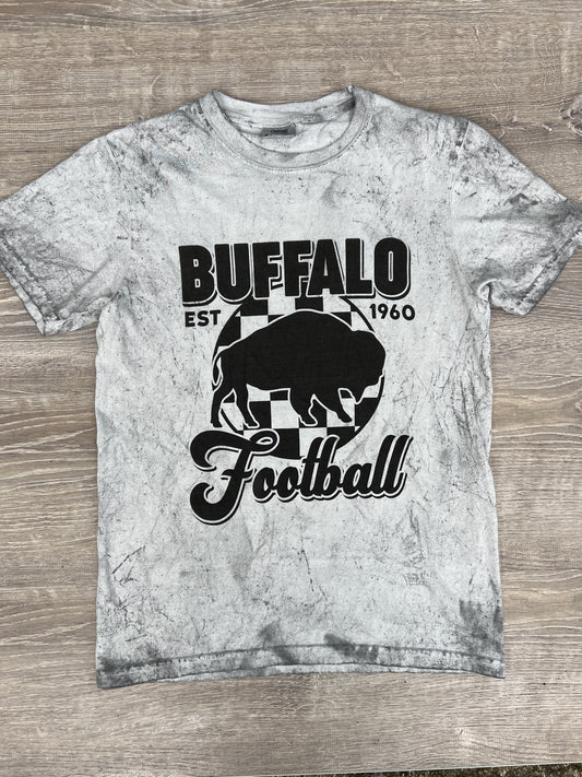 Buffalo football tie dye checkered tee, Buffalo tee, Buffalo football t-shirt