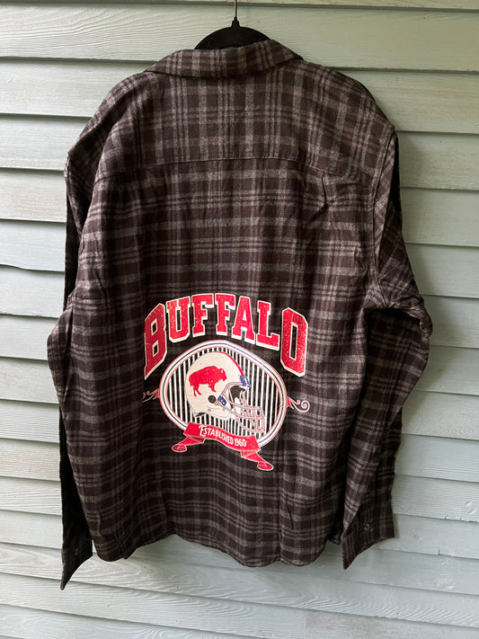 Buffalo flannel, Buffalo bleached flannel, Buffalo Football flannel